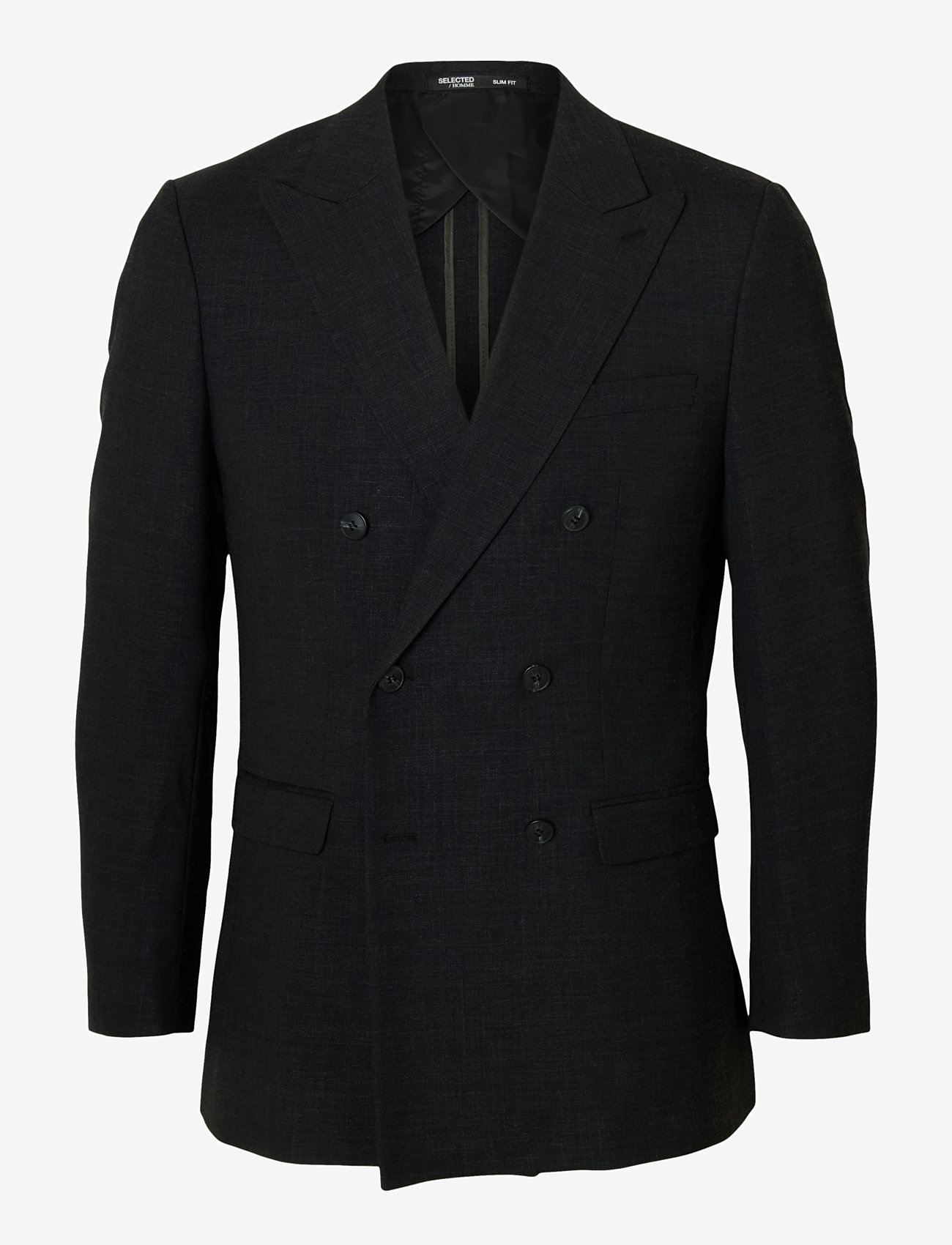Selected - SLHSLIM-OASIS SUN DB BLZ - dobbeltradede blazere - black - 1