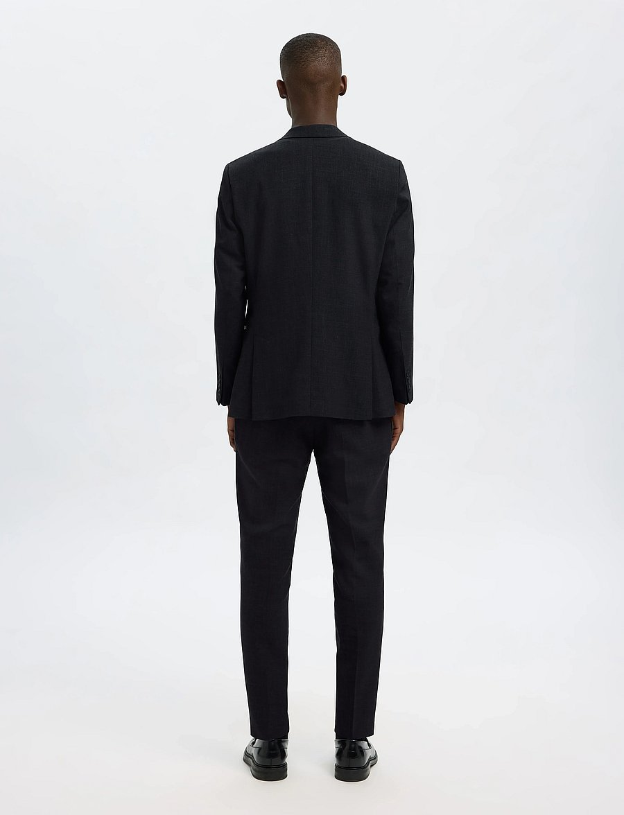 Selected - SLHSLIM-OASIS SUN DB BLZ - kaherealised pintsakud - black - 2