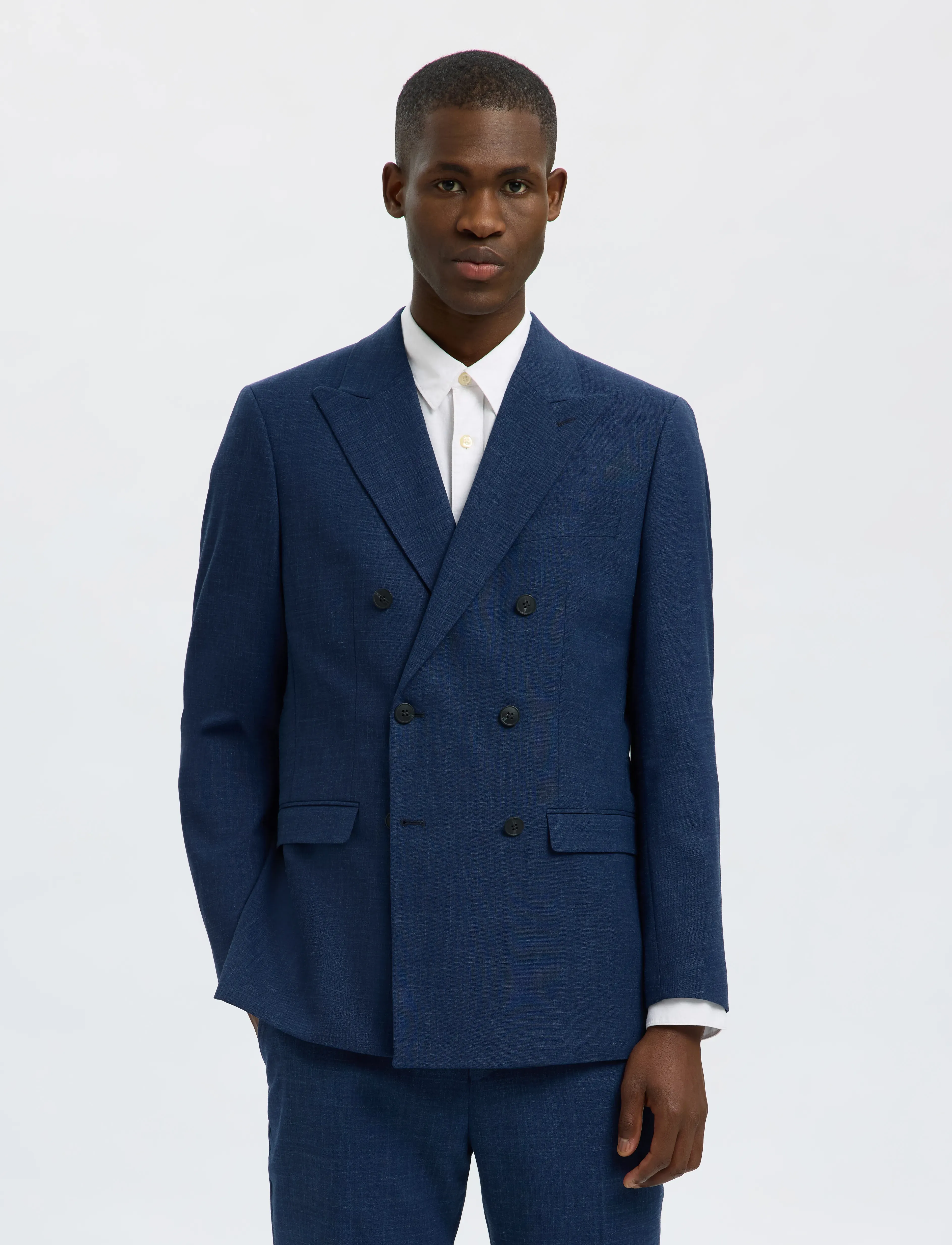 Selected Slhslim-Oasis Sun Db Blz, 54, Blazer, Marineblau - Double Breasted Männerswear