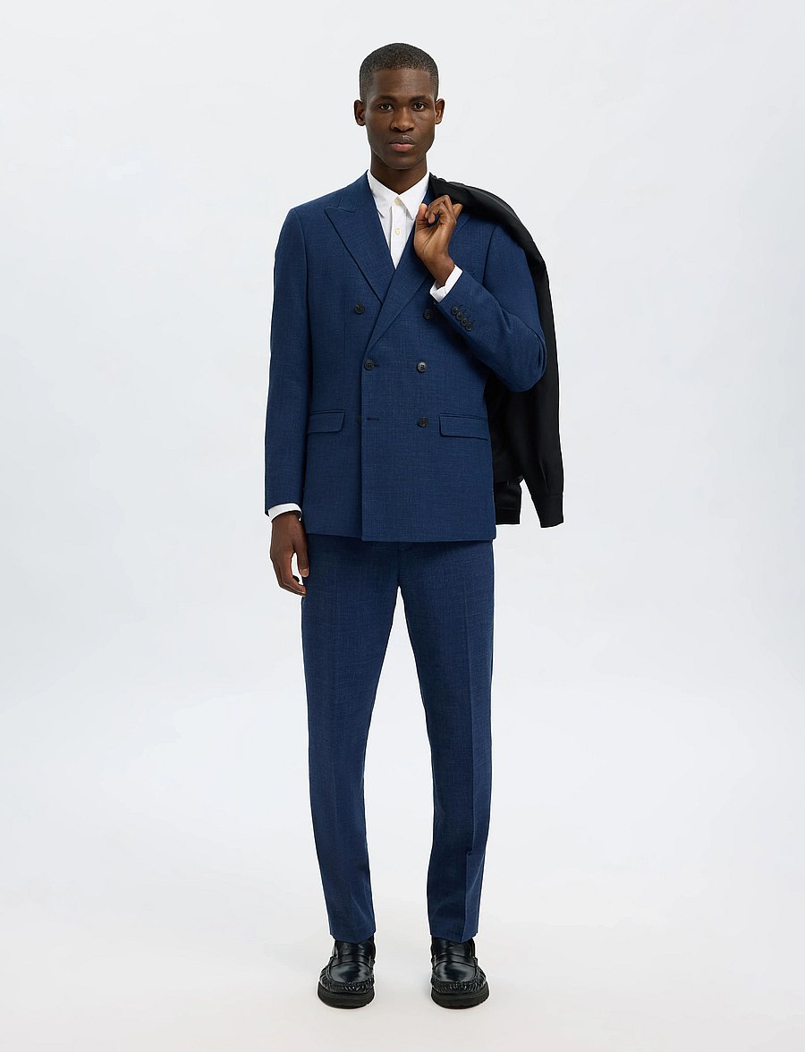 Selected - SLHSLIM-OASIS SUN DB BLZ - zweireiher - dark navy - 4