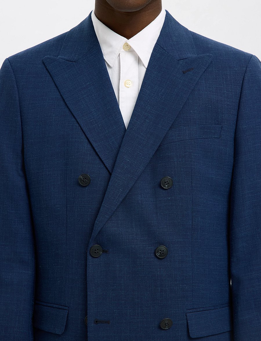 Selected - SLHSLIM-OASIS SUN DB BLZ - zweireiher - dark navy - 5