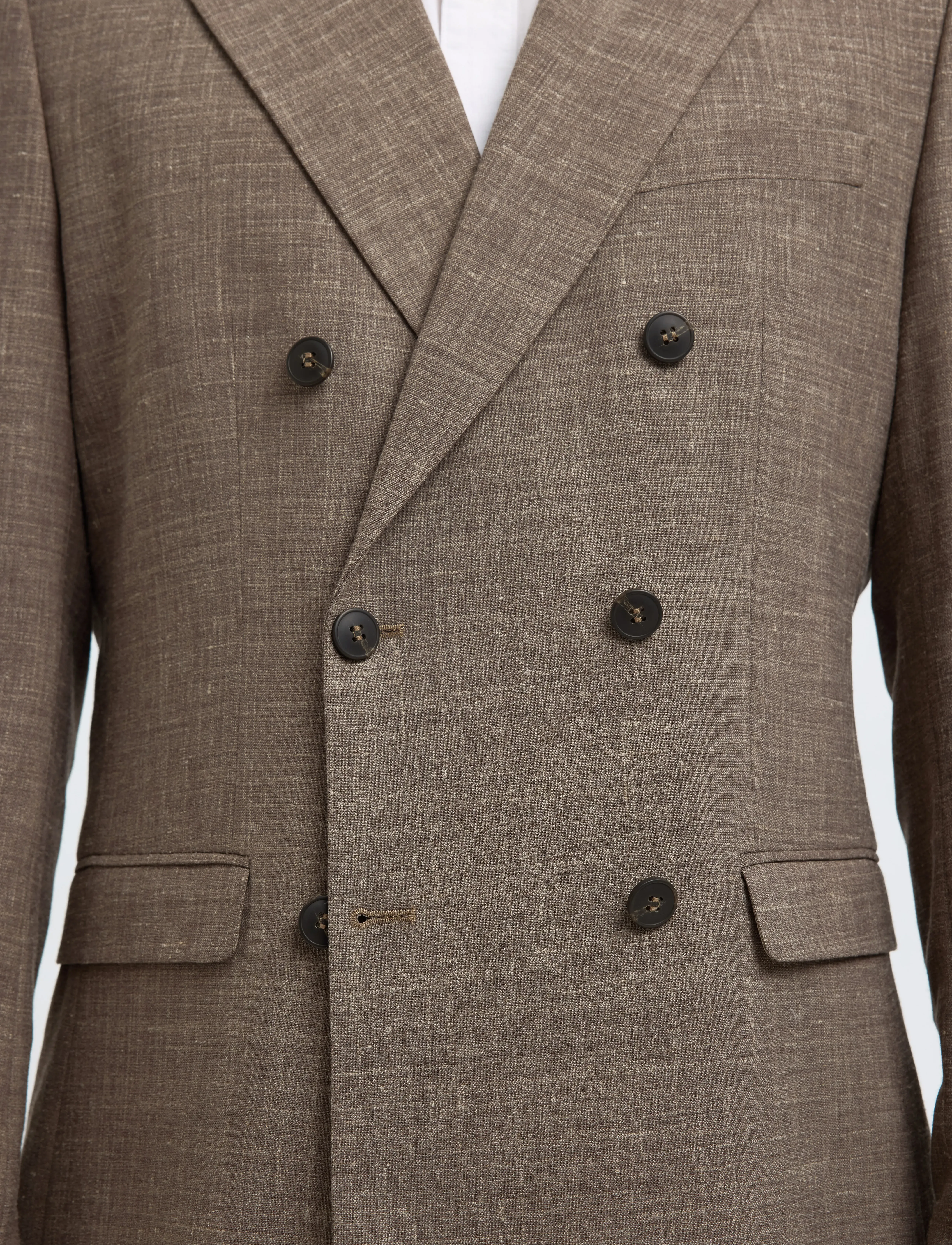 Selected - SLHSLIM-OASIS SUN DB BLZ - dobbeltradede blazere - dark sand melange - 5