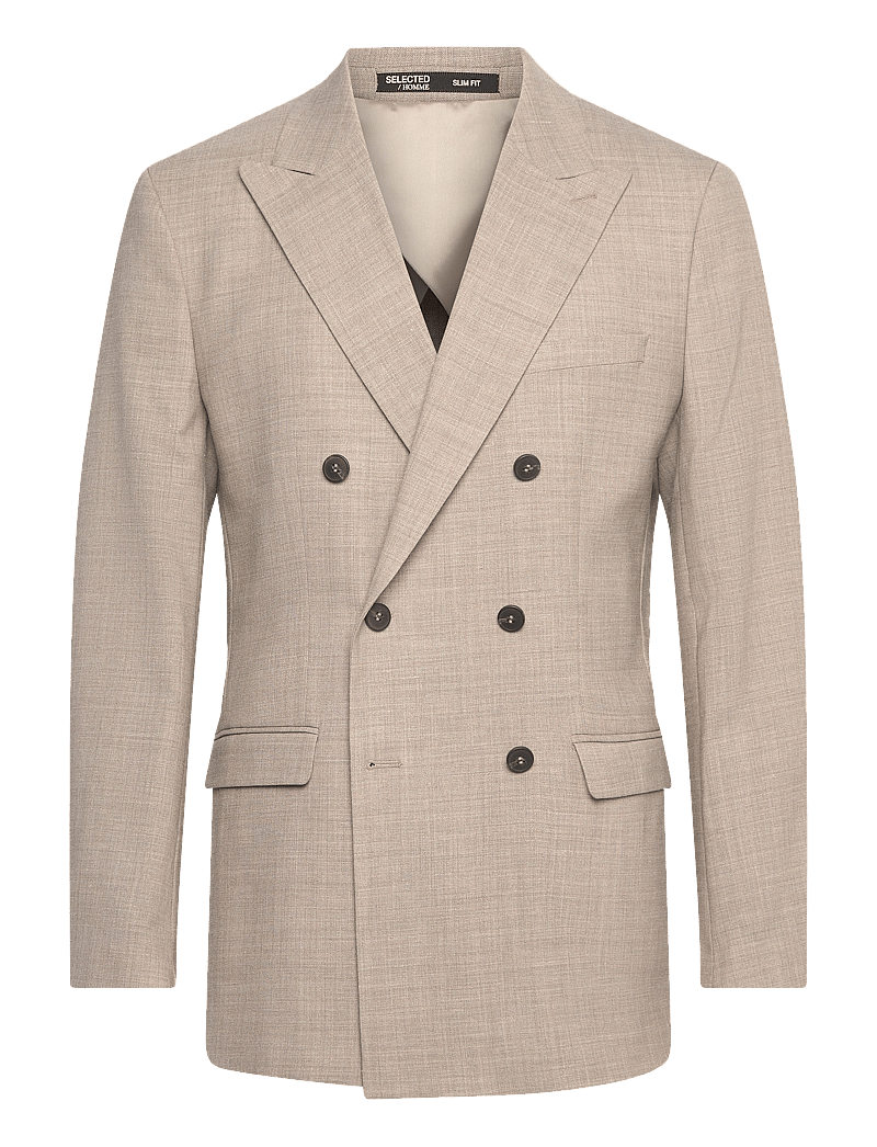 Selected - SLHSLIM-OASIS SUN DB BLZ - zweireiher - sand - 1