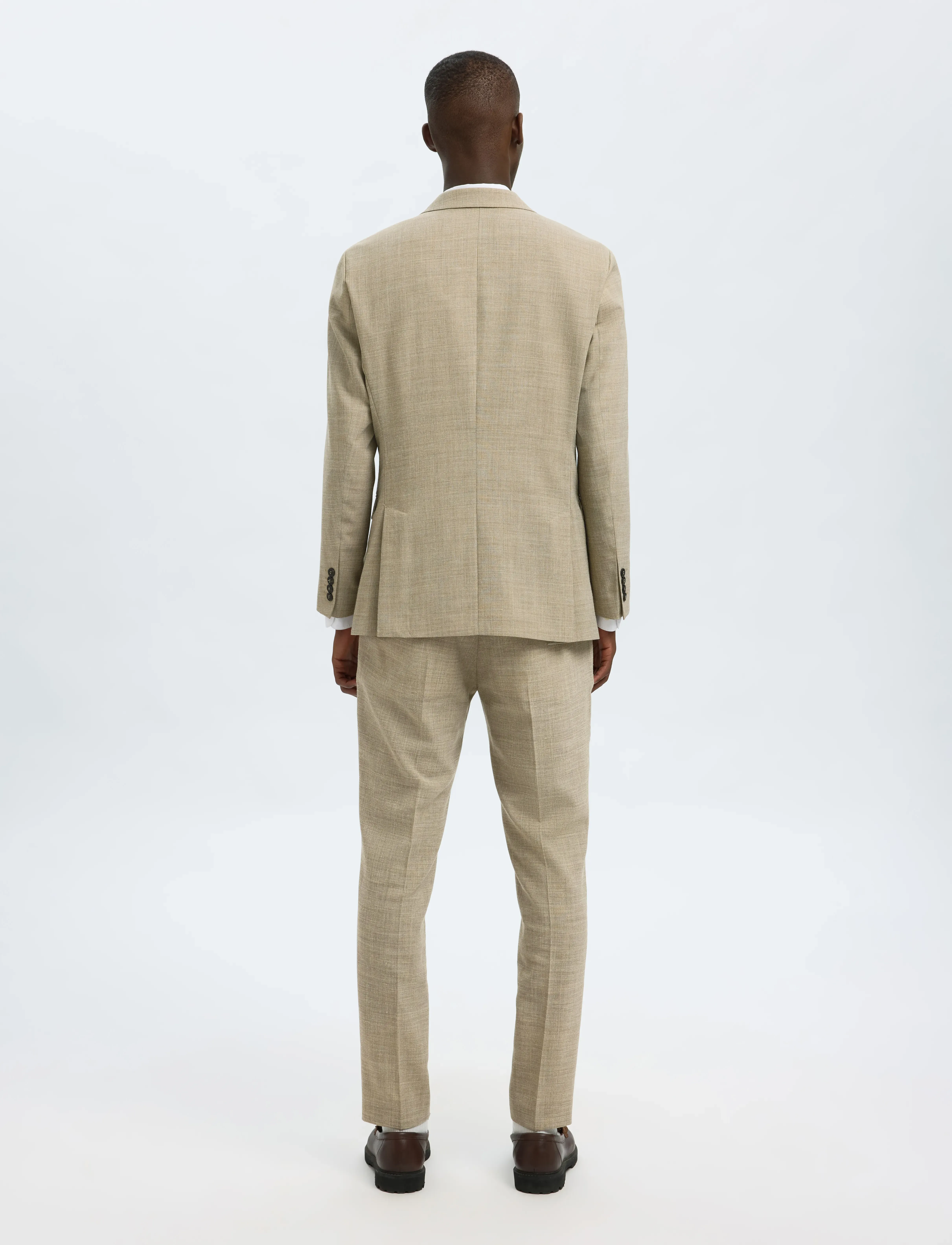 Selected - SLHSLIM-OASIS SUN DB BLZ - dobbeltradede blazere - sand - 3