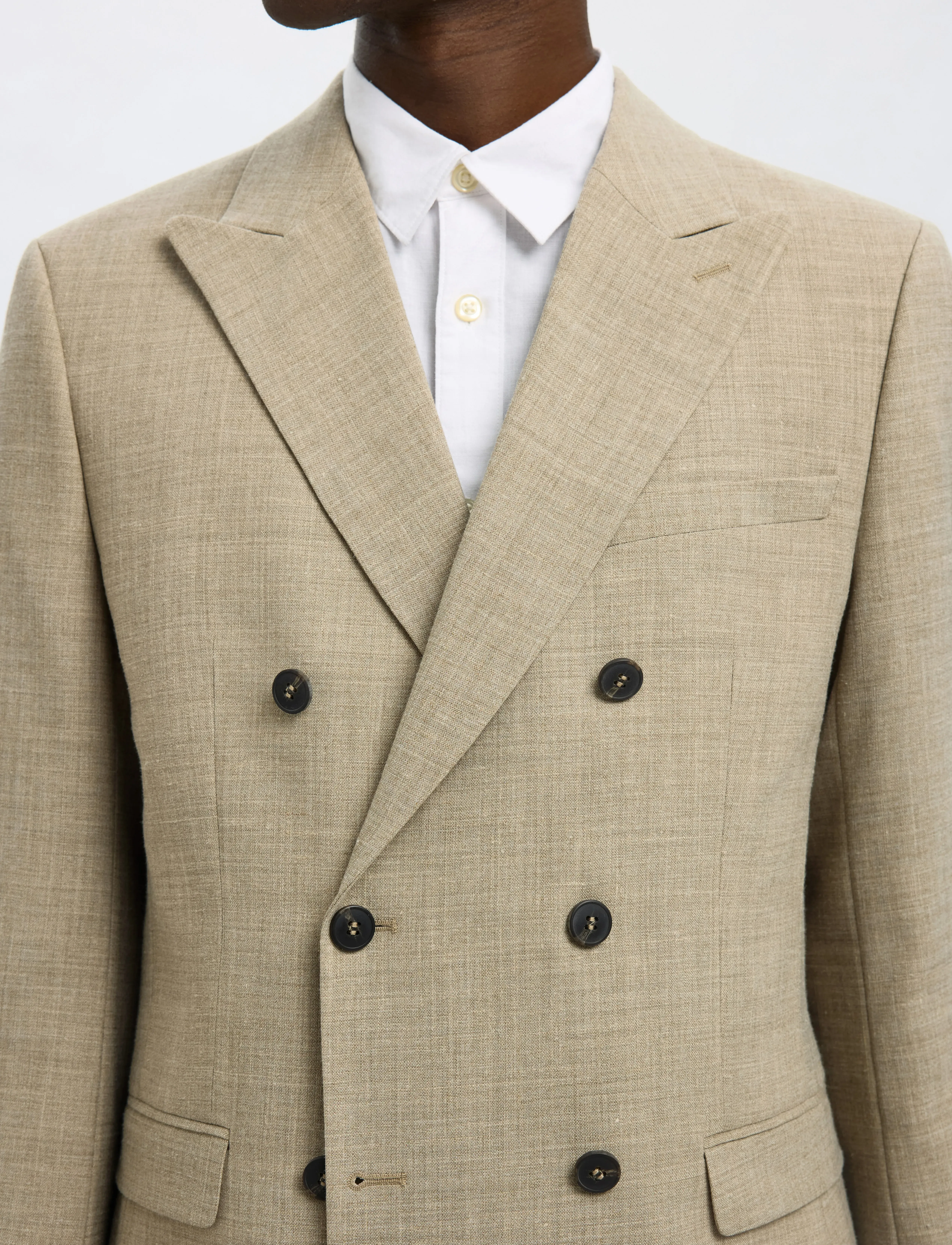 Selected - SLHSLIM-OASIS SUN DB BLZ - dobbeltradede blazere - sand - 5
