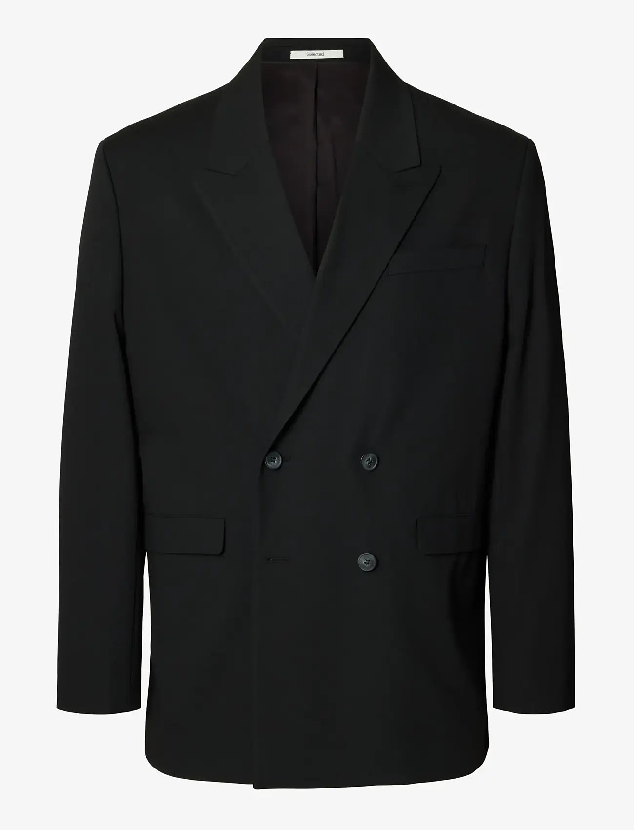 Selected - SLMRELAXED-LIAM DB BLZ NOOS - dubbelknäppta kavajer - black - 1
