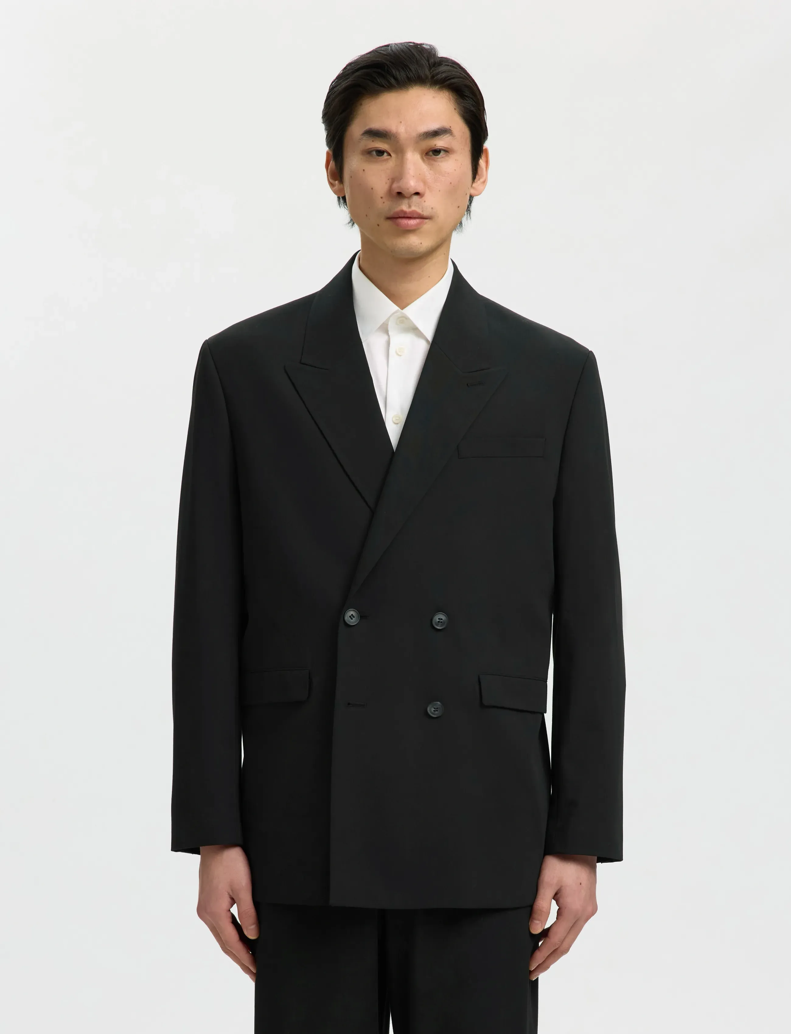 Selected SLMRELAXED-LIAM DB BLZ NOOS - Inspiration - BLACK / black