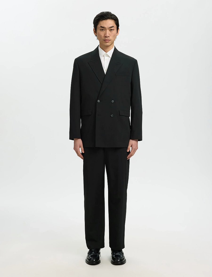 Selected - SLMRELAXED-LIAM DB BLZ NOOS - dobeltkneppede blazere - black - 3