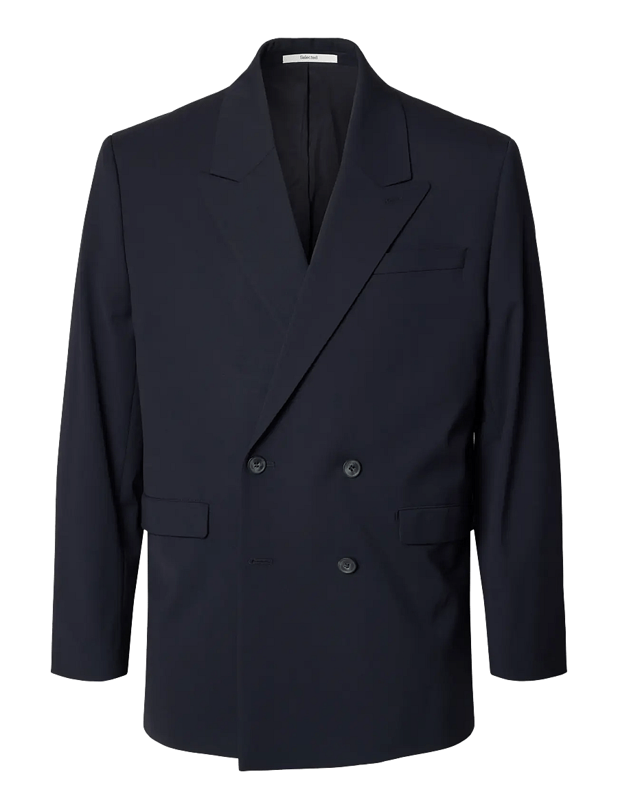 Selected - SLMRELAXED-LIAM DB BLZ NOOS - kahe rinnatisega pintsakud - navy blazer - 1