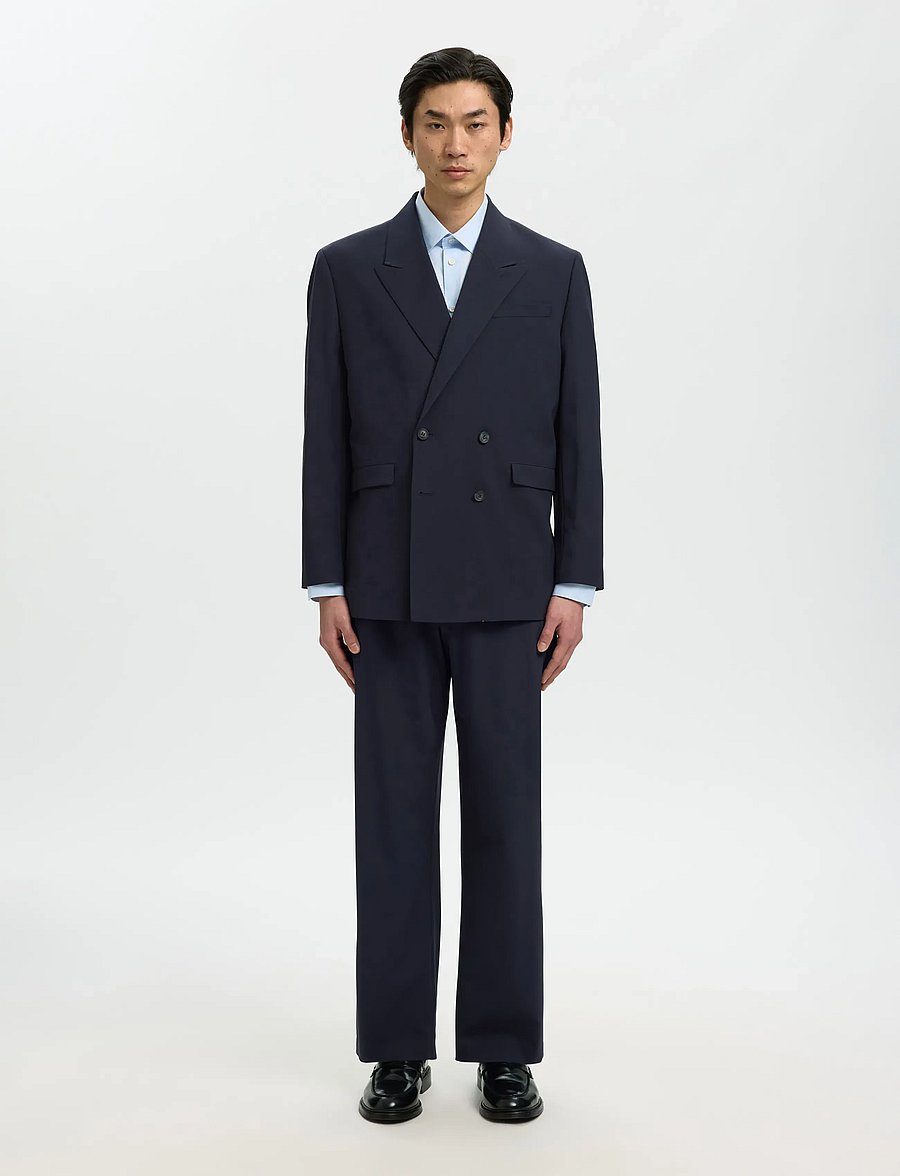Selected - SLMRELAXED-LIAM DB BLZ NOOS - kahe rinnatisega pintsakud - navy blazer - 3