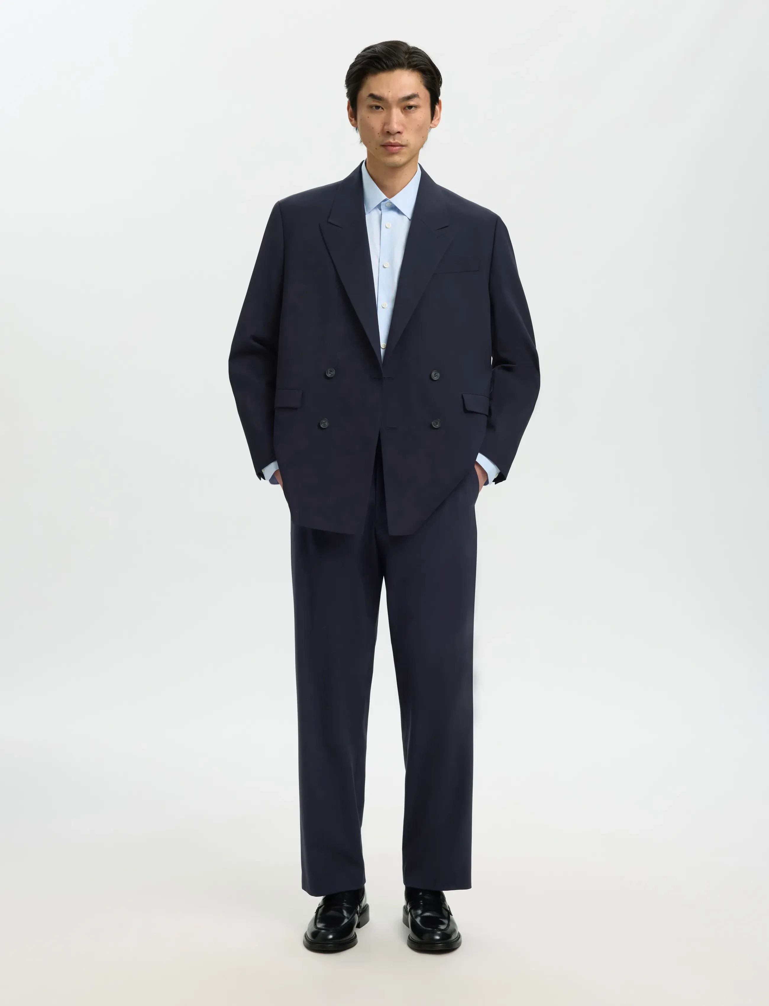 Selected - SLMRELAXED-LIAM DB BLZ NOOS - kahe rinnatisega pintsakud - navy blazer - 5