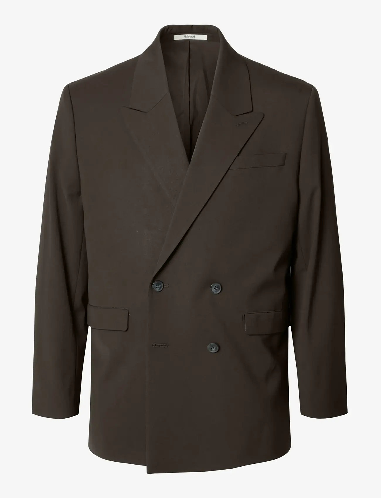 Selected - SLMRELAXED-LIAM DB BLZ NOOS - kahe rinnatisega pintsakud - turkish coffee - 0