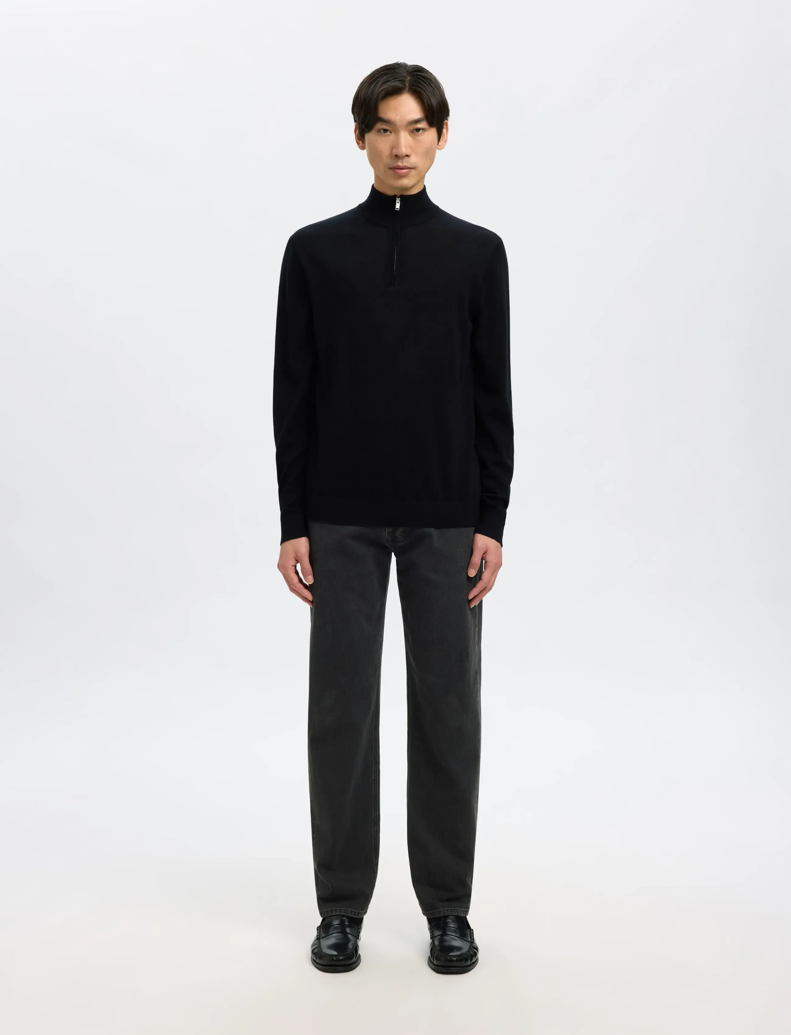Selected SLH196-STRAIGHT BEN KORI JEANS NOOS - Kollektionen - BLACK DENIM / black