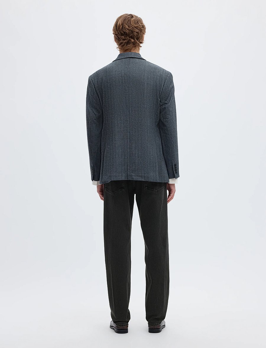 Selected - SLM196-STRAIGHT BEN KORI JEANS NOOS - normale jeans - black denim - 2
