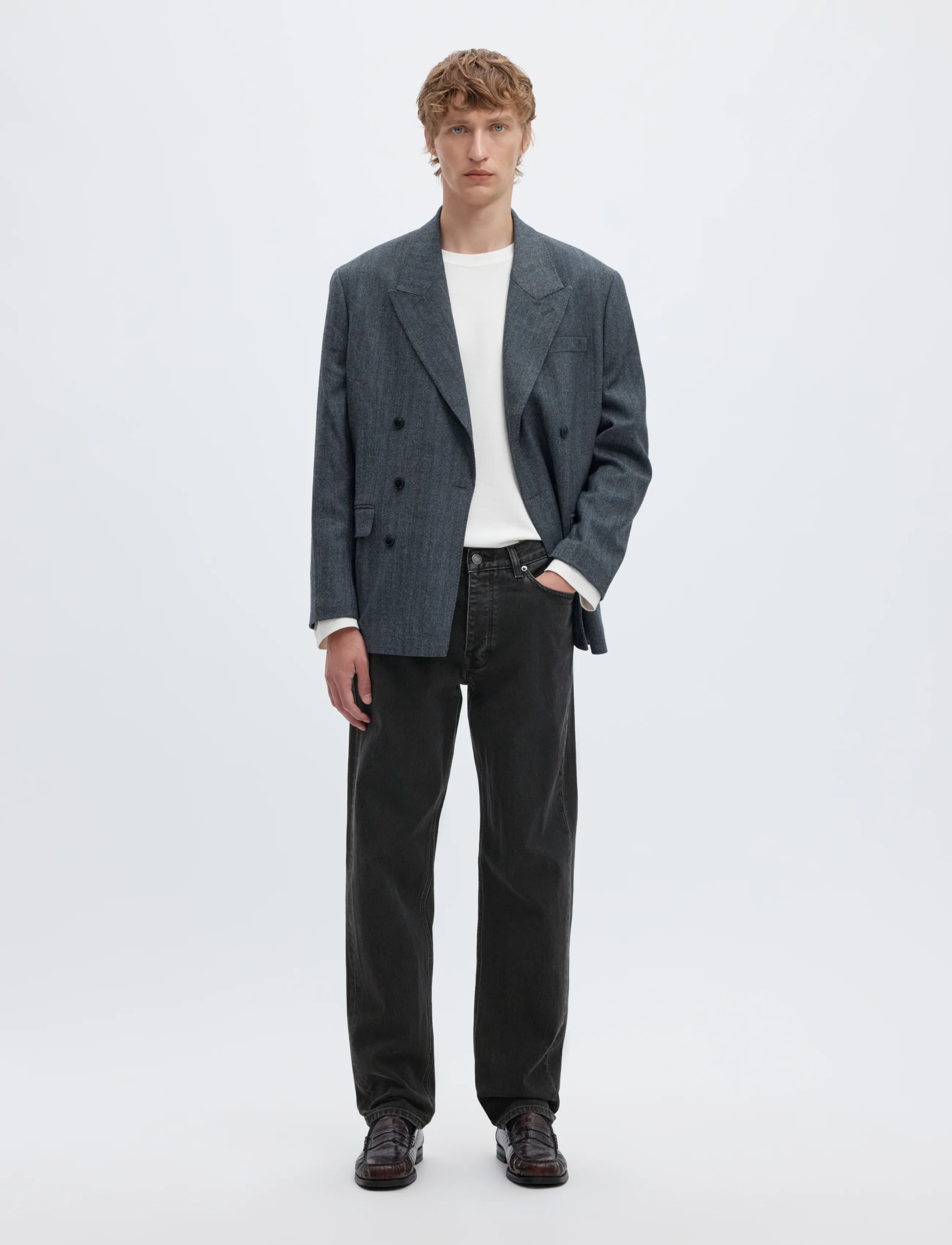 Selected - SLM196-STRAIGHT BEN KORI JEANS NOOS - normale jeans - black denim - 3