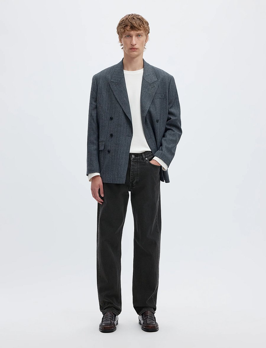 Selected - SLM196-STRAIGHT BEN KORI JEANS NOOS - normale jeans - black denim - 3