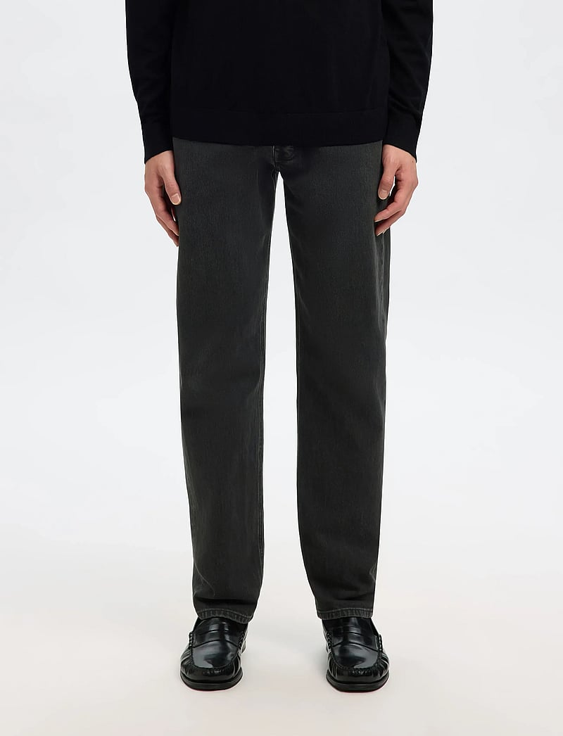 Selected - SLH196-STRAIGHT BEN KORI JEANS NOOS - regular jeans - black denim - 5