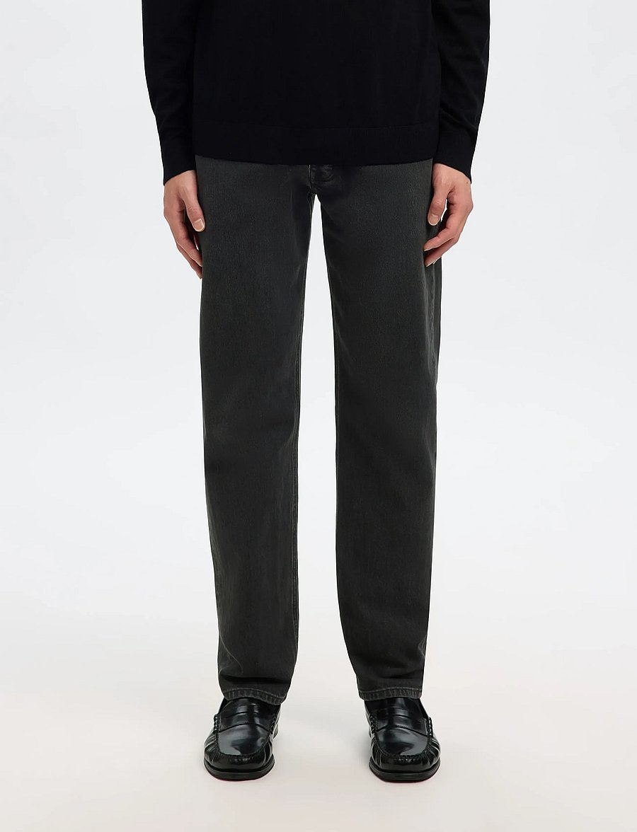 Selected - SLM196-STRAIGHT BEN KORI JEANS NOOS - normale jeans - black denim - 5