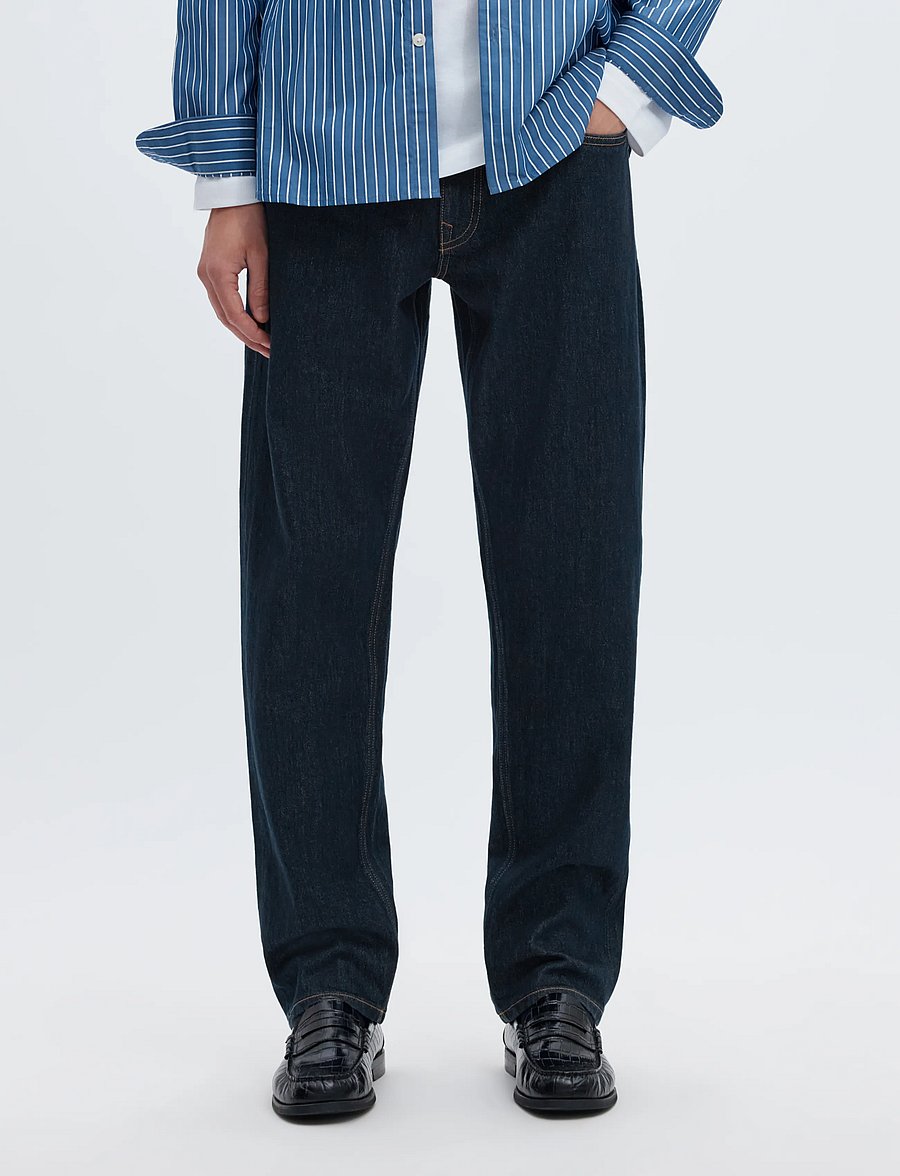 Selected - SLM196-STRAIGHT BEN KORI JEANS NOOS - regular jeans - dark blue denim - 0