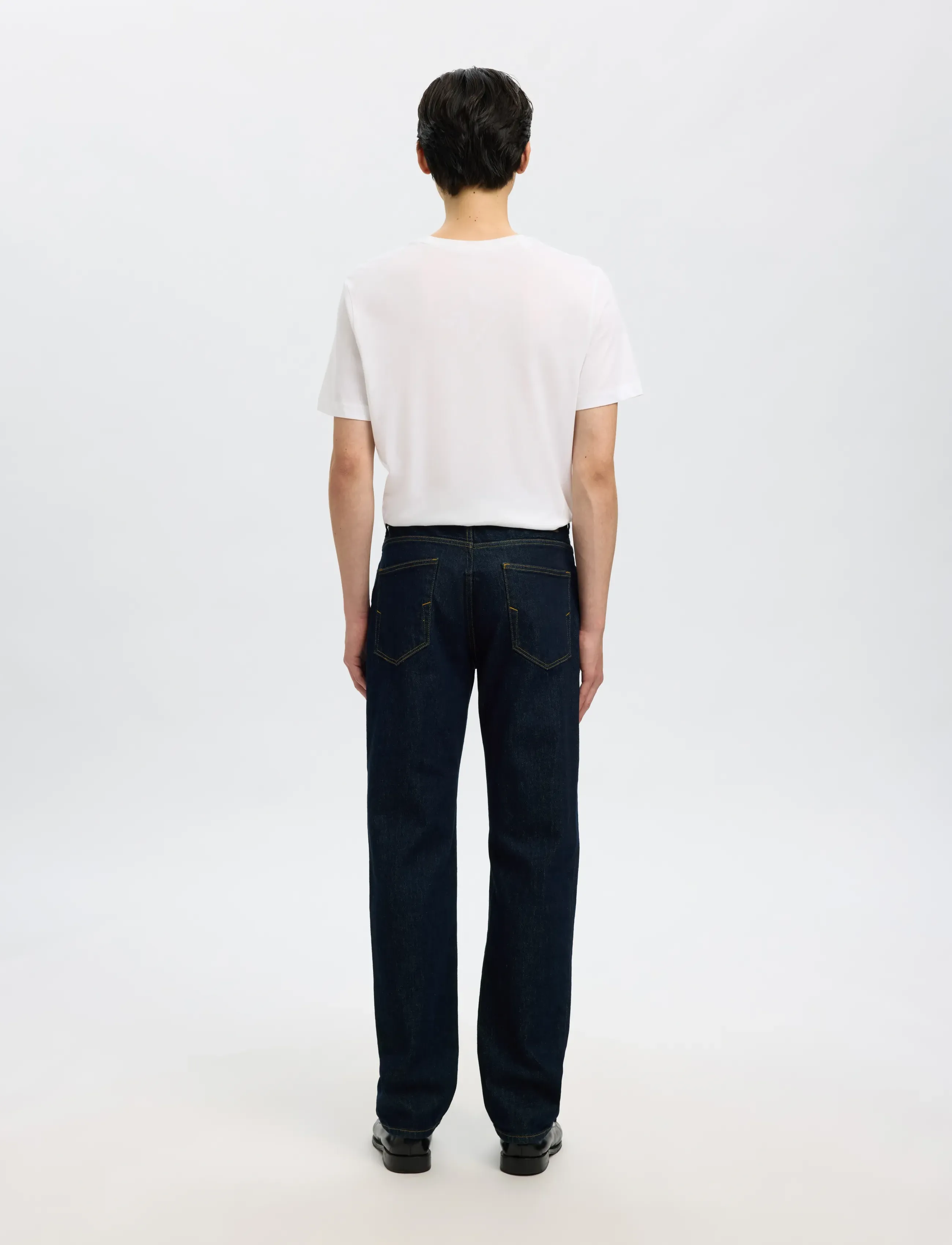 Selected - SLM196-STRAIGHT BEN KORI JEANS NOOS - regular jeans - dark blue denim - 2