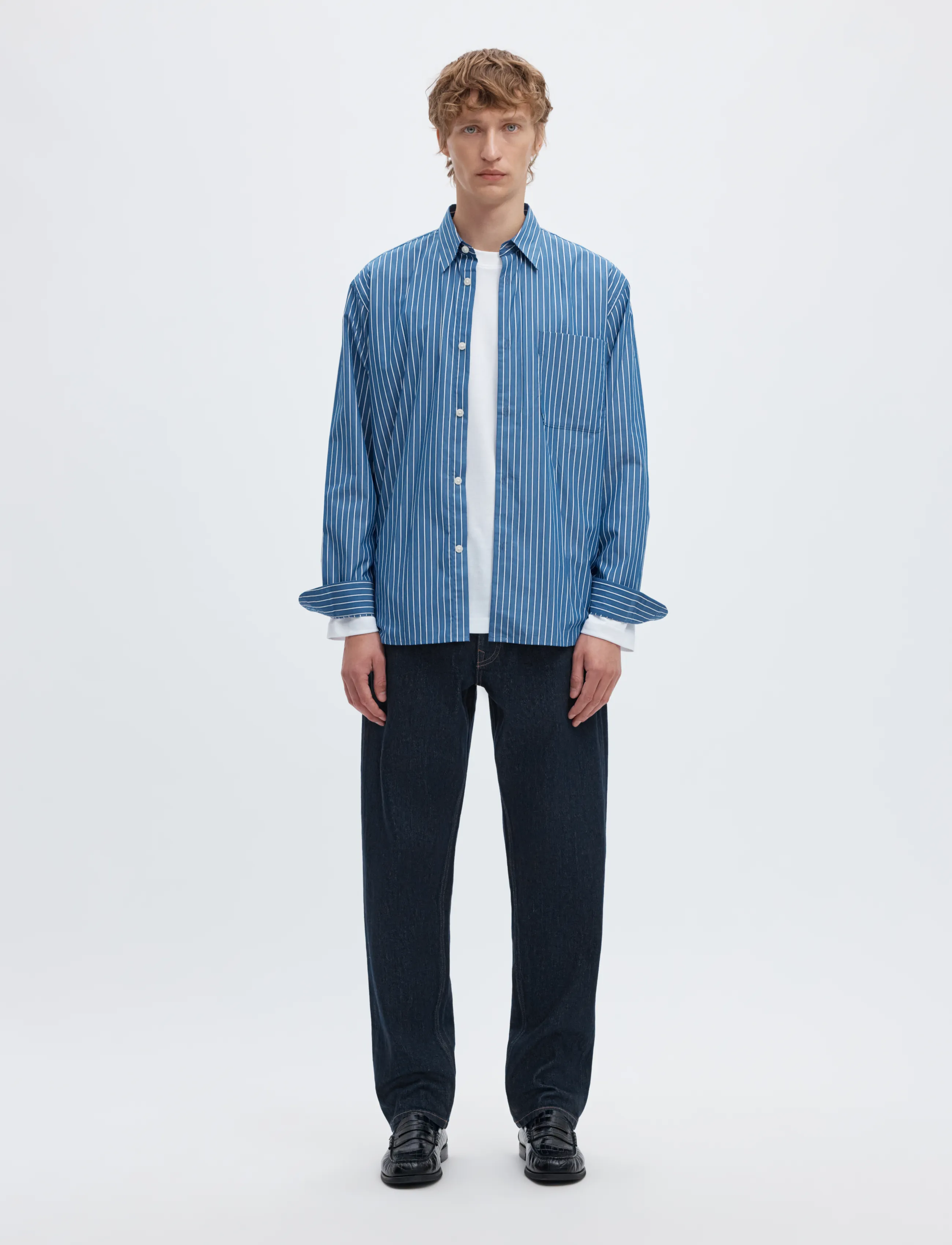 Selected - SLM196-STRAIGHT BEN KORI JEANS NOOS - klassikalised teksad - dark blue denim - 3