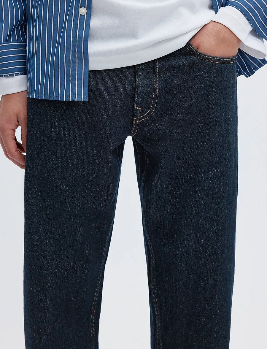 Selected - SLM196-STRAIGHT BEN KORI JEANS NOOS - regular jeans - dark blue denim - 4