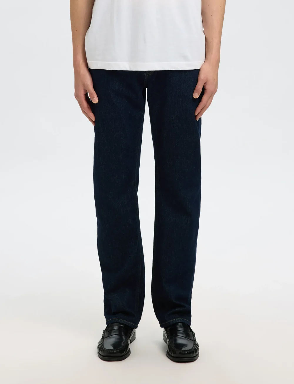 Selected - SLH196-STRAIGHT BEN KORI JEANS NOOS - tavalised teksad - dark blue denim - 5