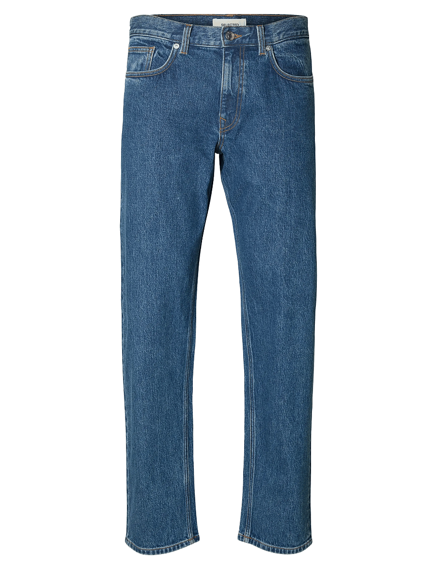 Selected - SLM196-STRAIGHT BEN KORI JEANS NOOS - normale jeans - medium blue denim - 1