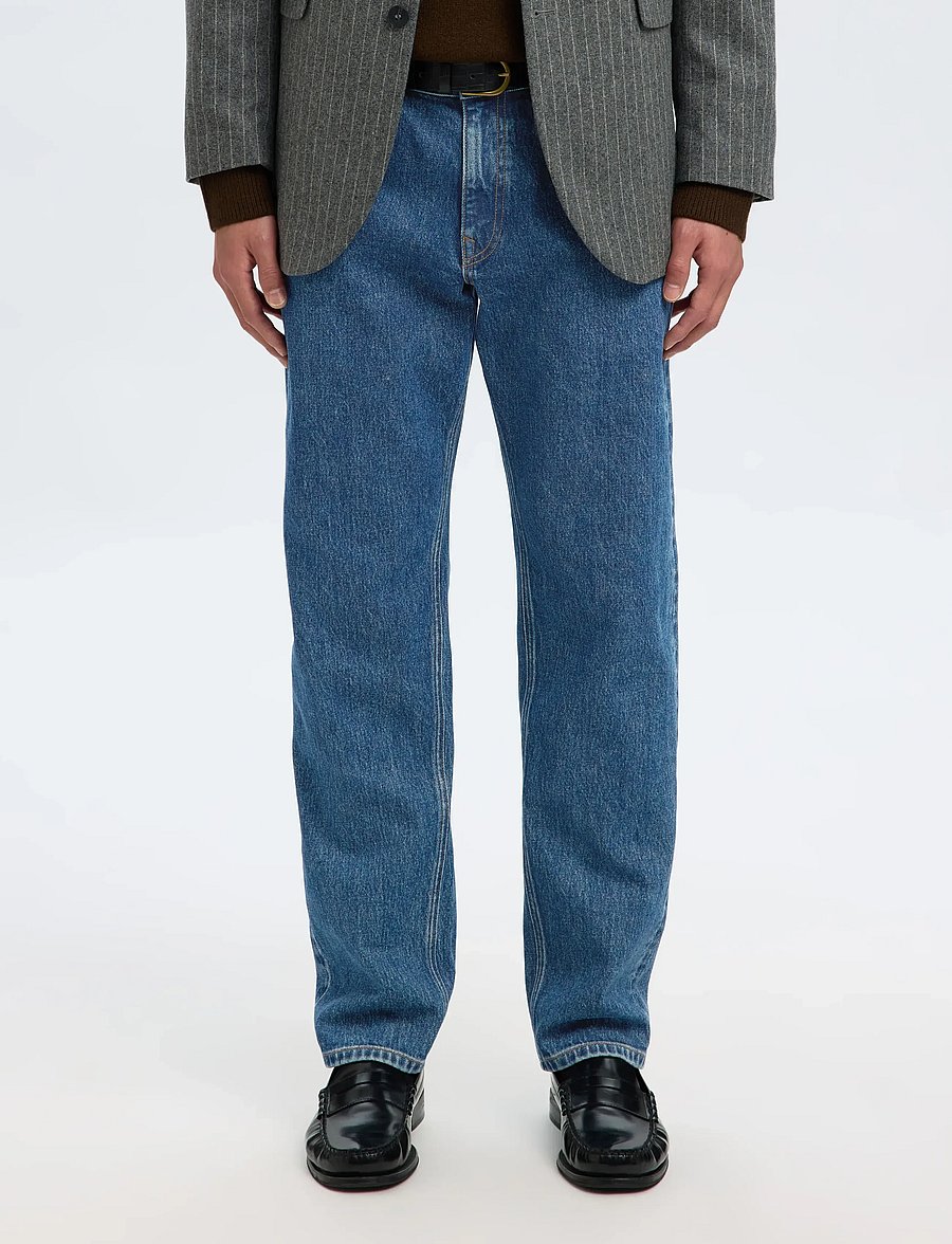 Selected - SLM196-STRAIGHT BEN KORI JEANS NOOS - normale jeans - medium blue denim - 0