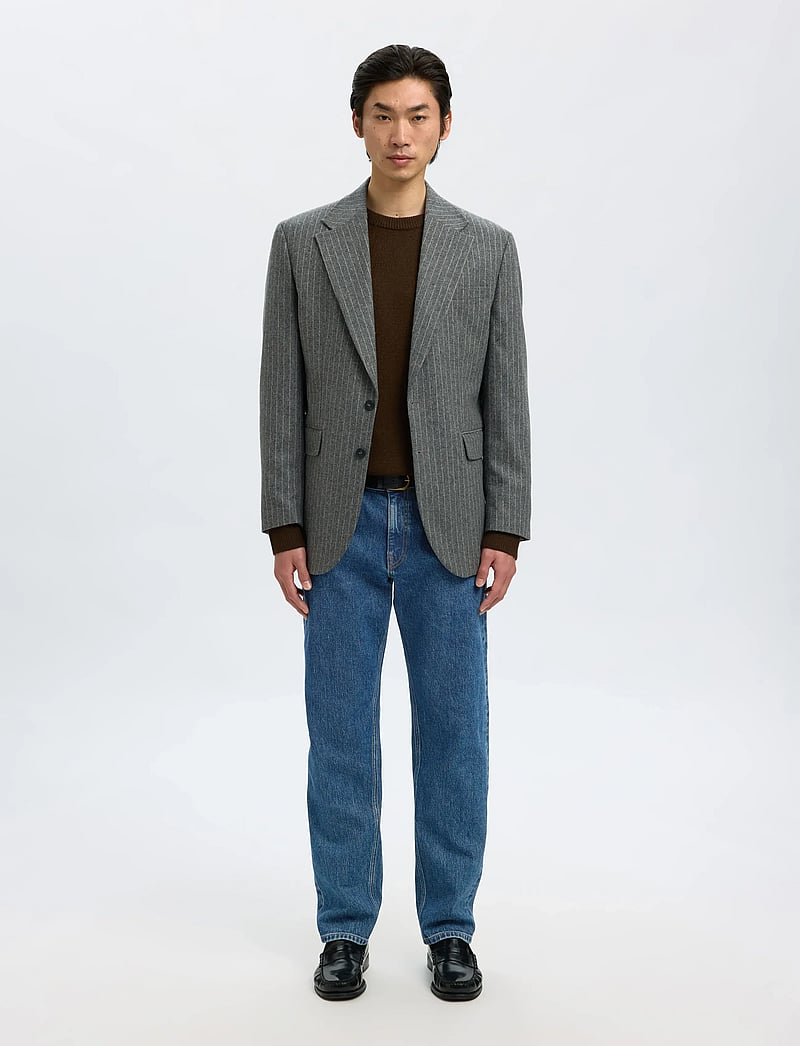 Selected - SLH196-STRAIGHT BEN KORI JEANS NOOS - tavalised teksad - medium blue denim - 3