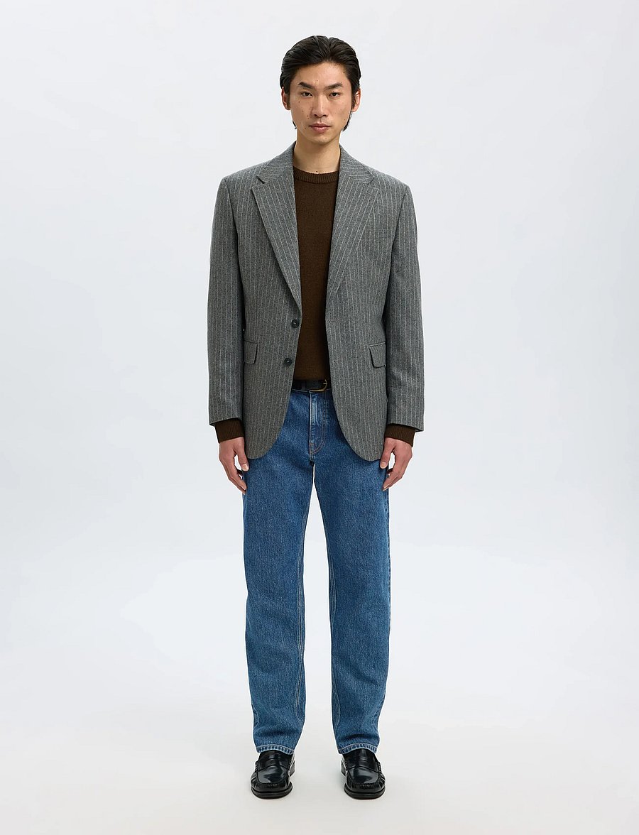 Selected - SLM196-STRAIGHT BEN KORI JEANS NOOS - normale jeans - medium blue denim - 3
