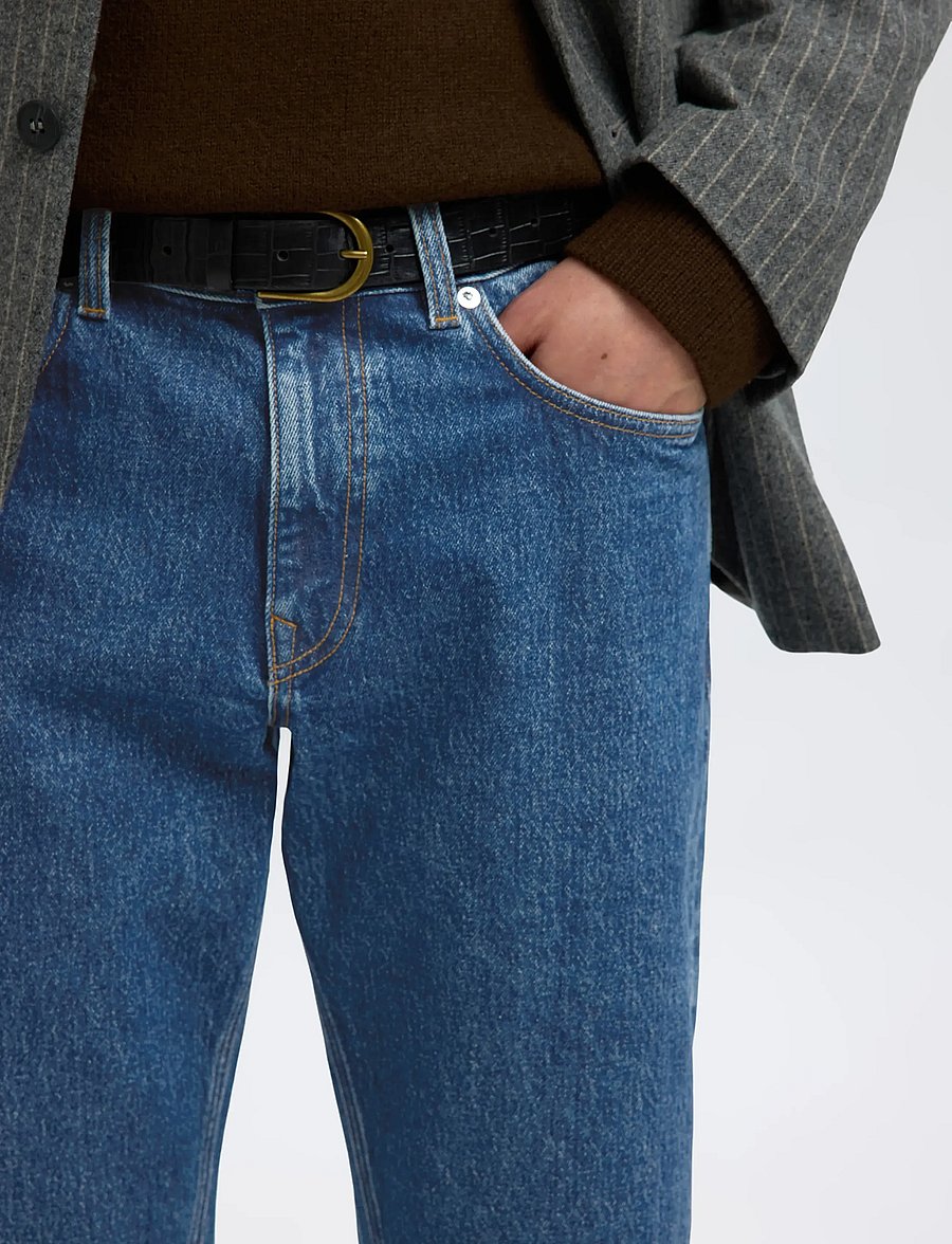 Selected - SLM196-STRAIGHT BEN KORI JEANS NOOS - normale jeans - medium blue denim - 4