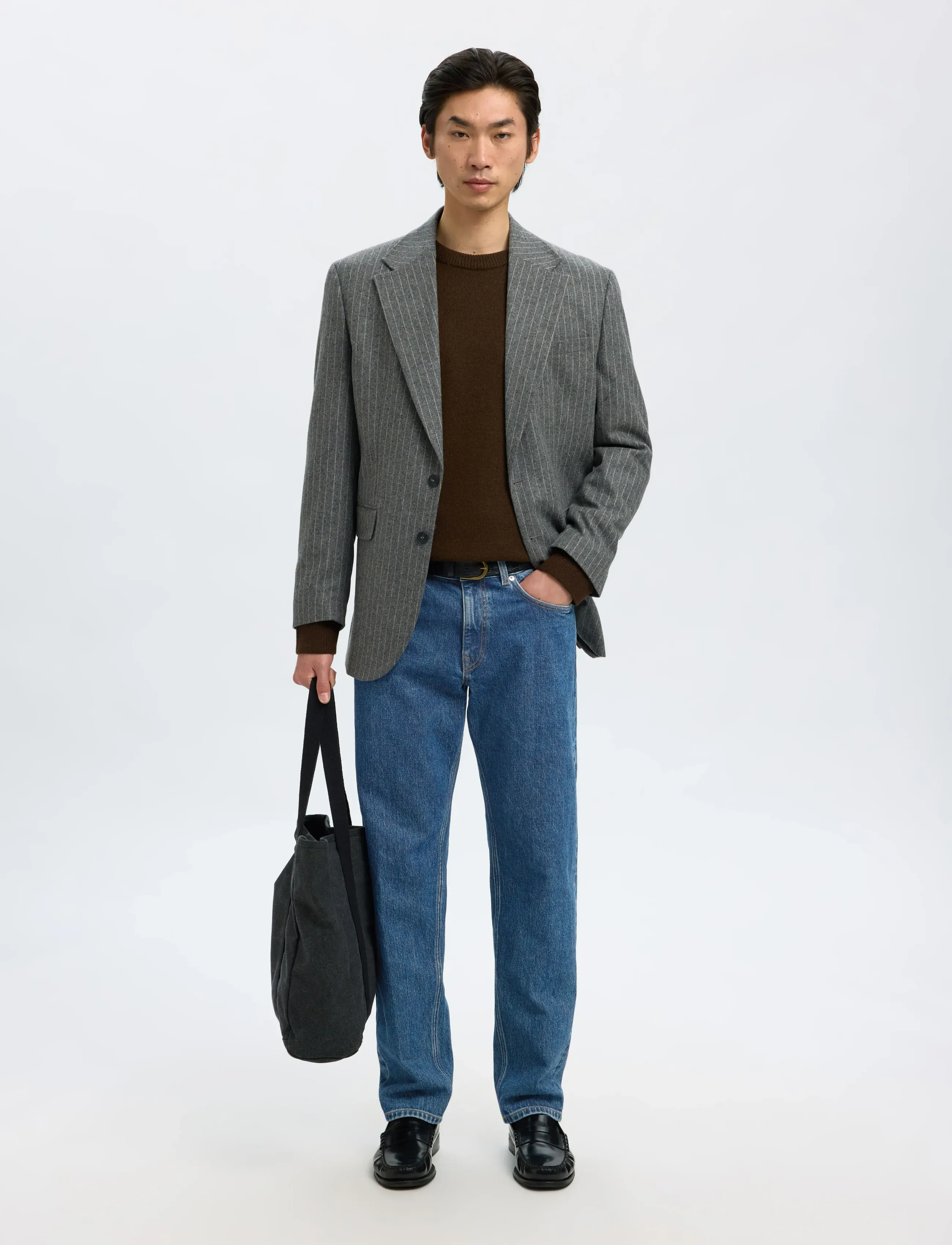 Selected - SLM196-STRAIGHT BEN KORI JEANS NOOS - regular jeans - medium blue denim - 5