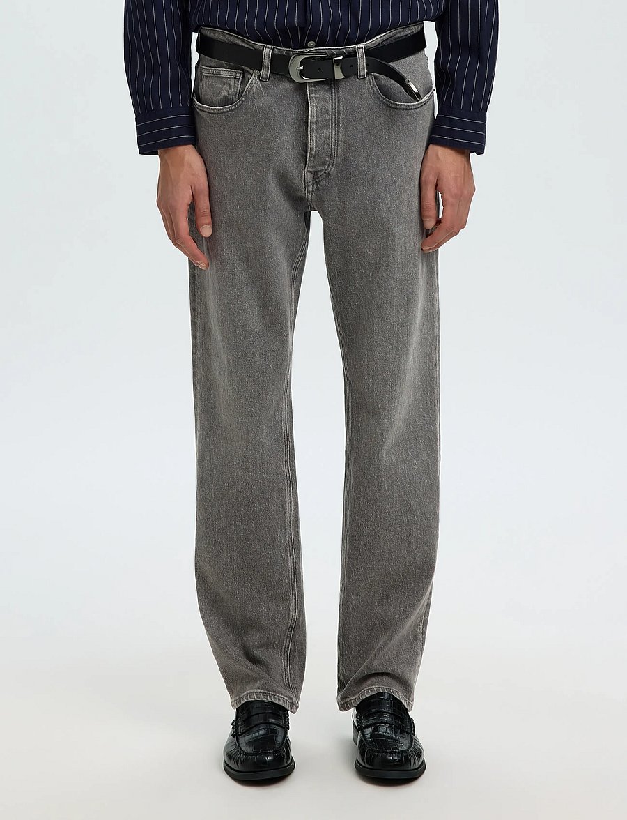 Selected - SLM196-STRAIGHT BEN KORI JEANS NOOS - normale jeans - medium grey denim - 0