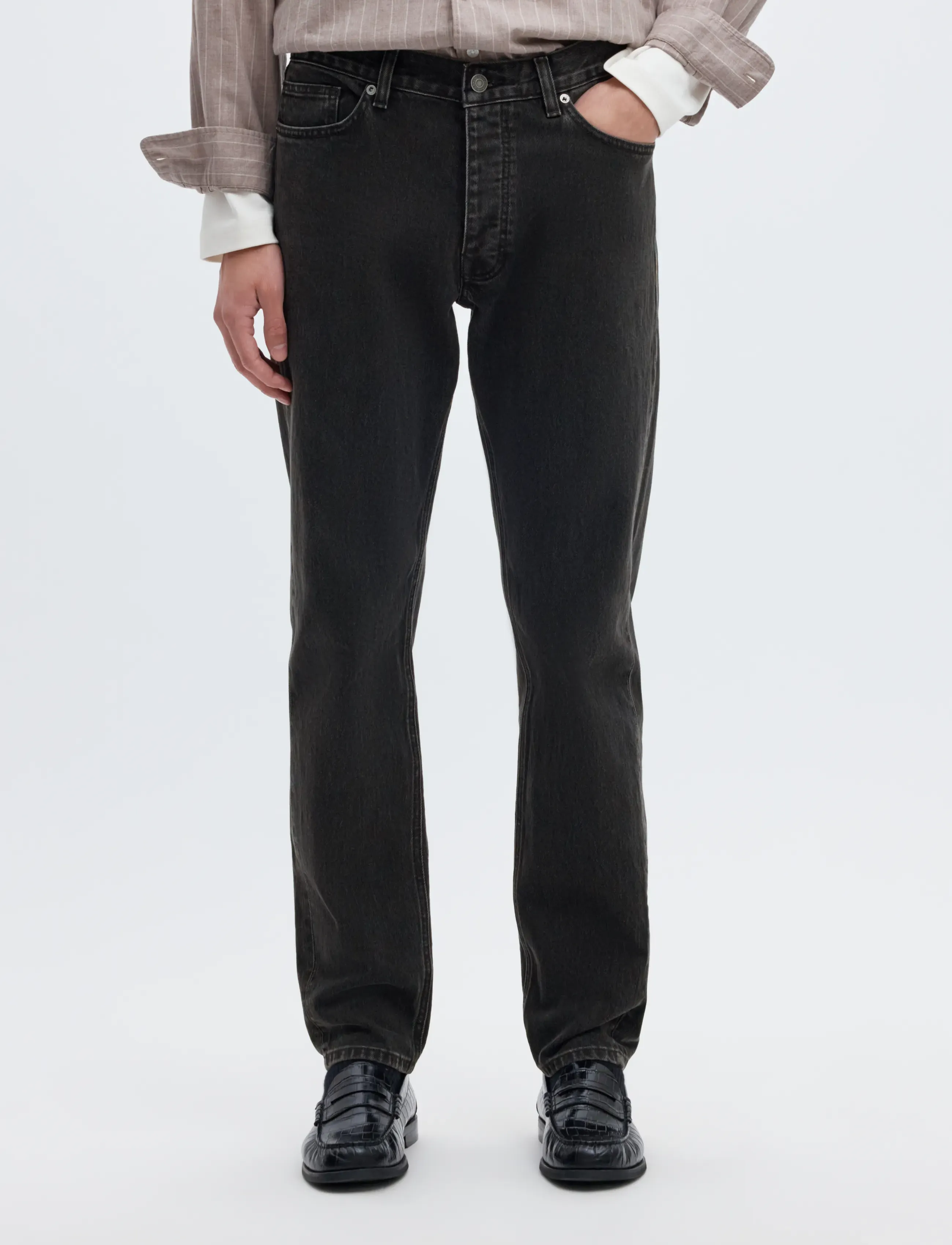 Selected SLM175-SLIM BEN KORI JEANS NOOS - Jeans - BLACK DENIM / black
