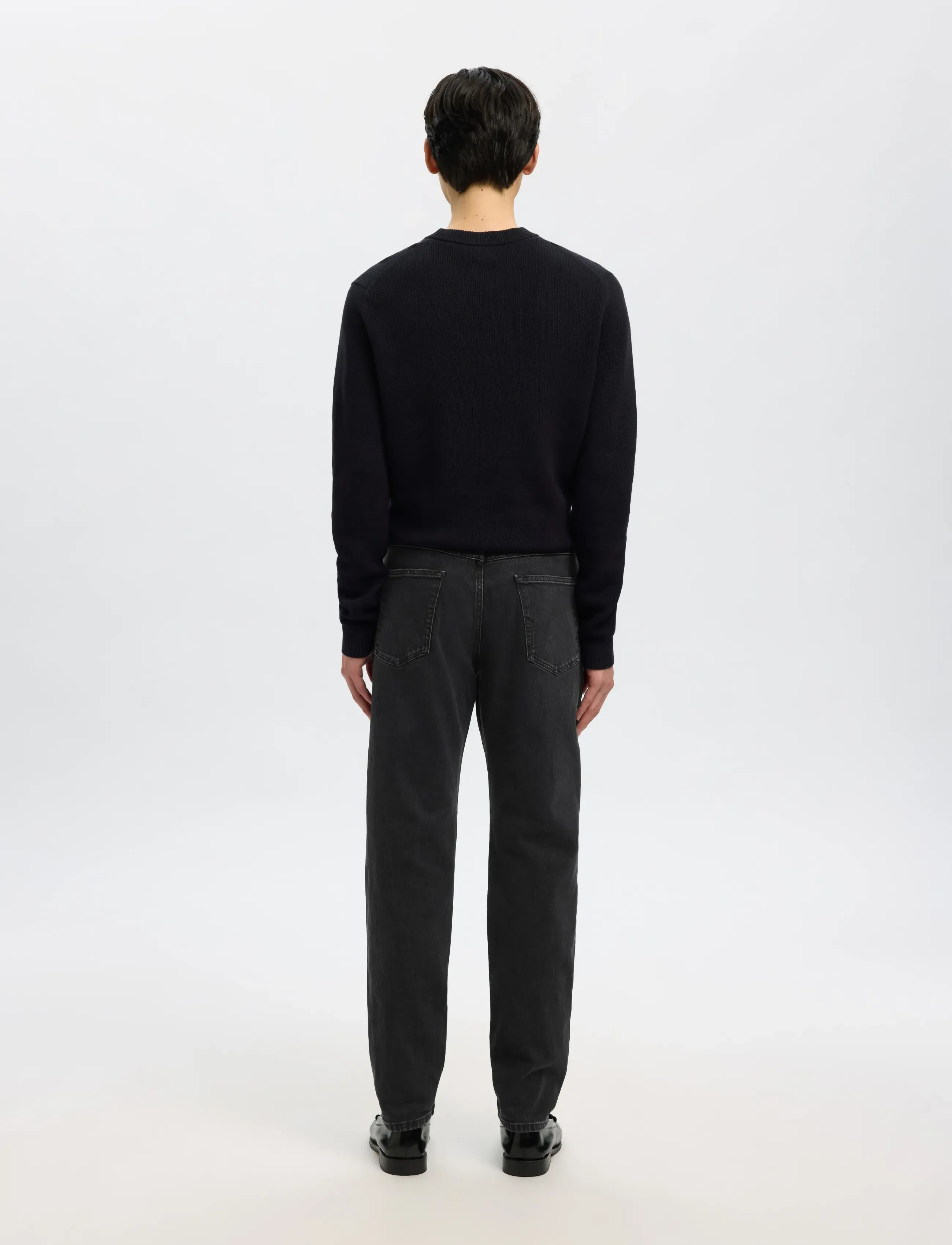 Selected - SLM175-SLIM BEN KORI JEANS NOOS - slim fit jeans - black denim - 2