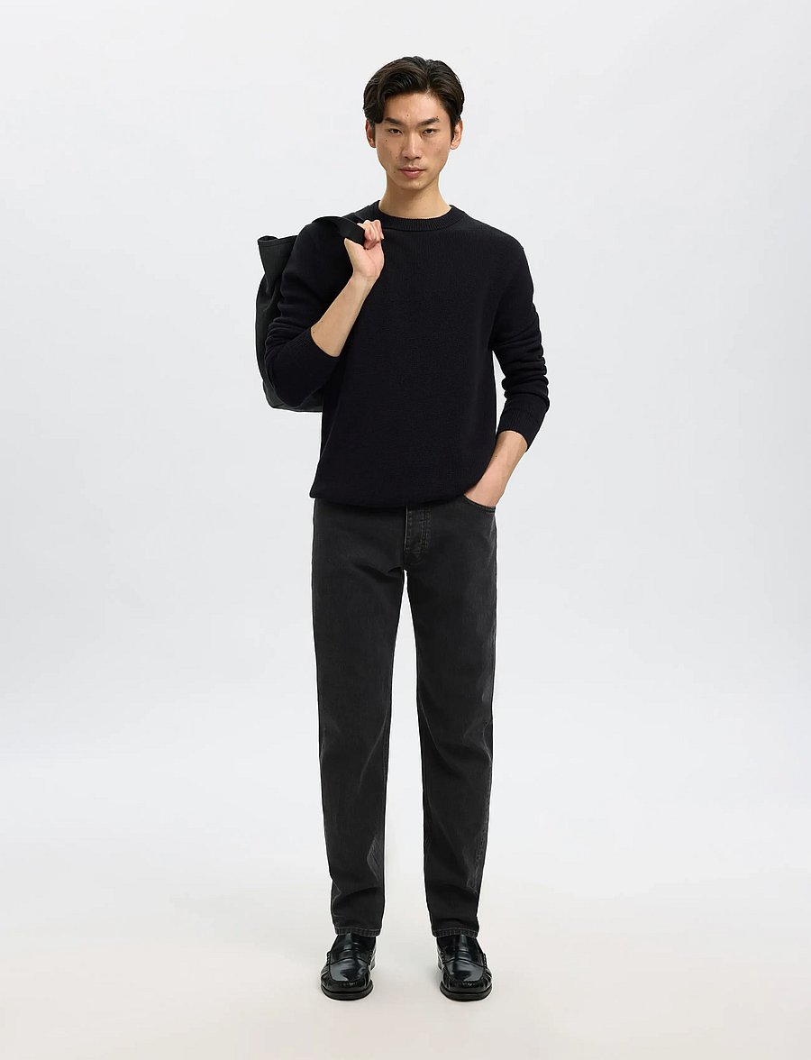 Selected - SLM175-SLIM BEN KORI JEANS NOOS - slim fit jeans - black denim - 5