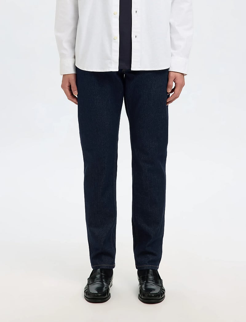 Selected - SLH175-SLIM BEN KORI JEANS NOOS - kitsad teksad - dark blue denim - 0