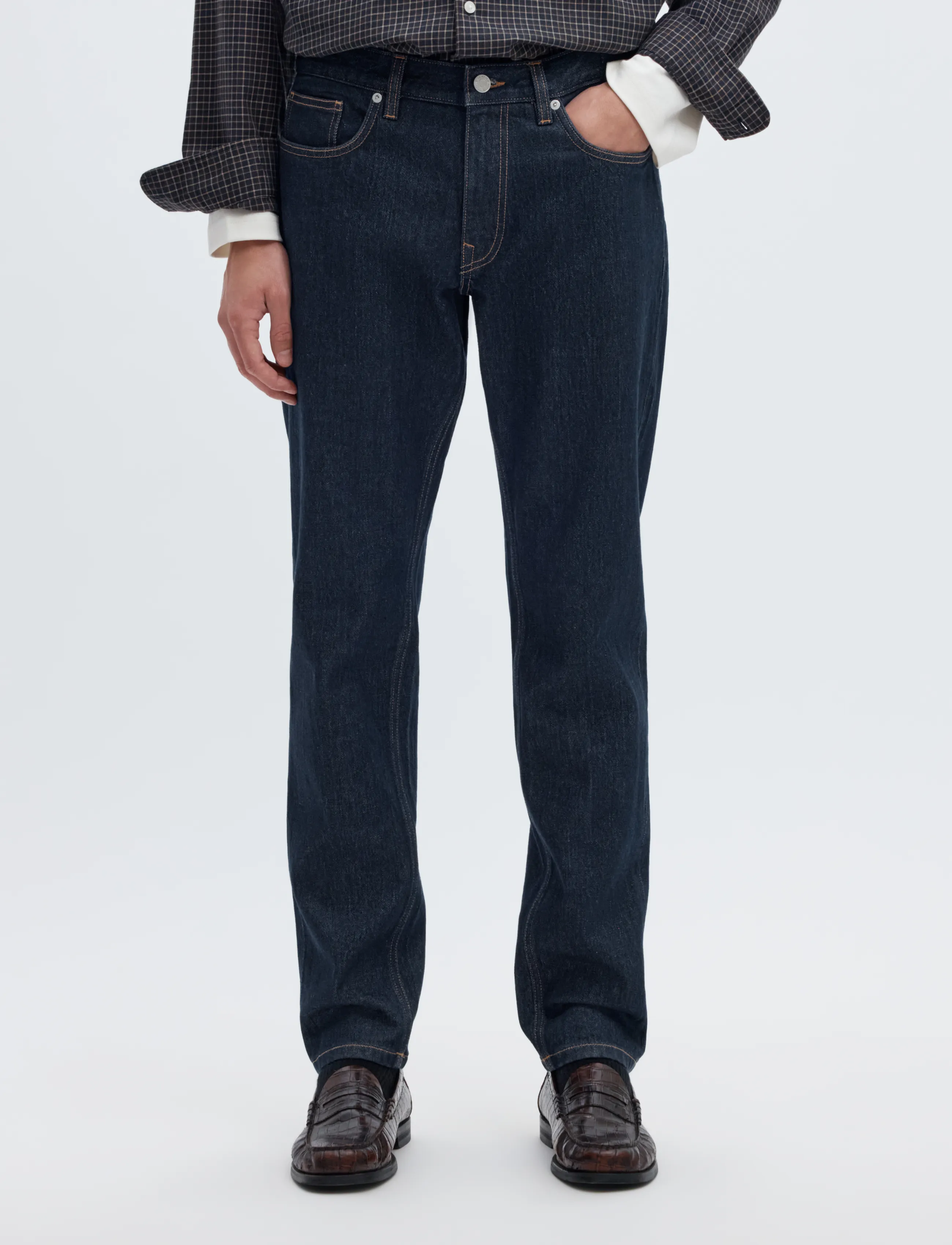 Selected SLM175-SLIM BEN KORI JEANS NOOS - Denim clothing - DARK BLUE DENIM / navy