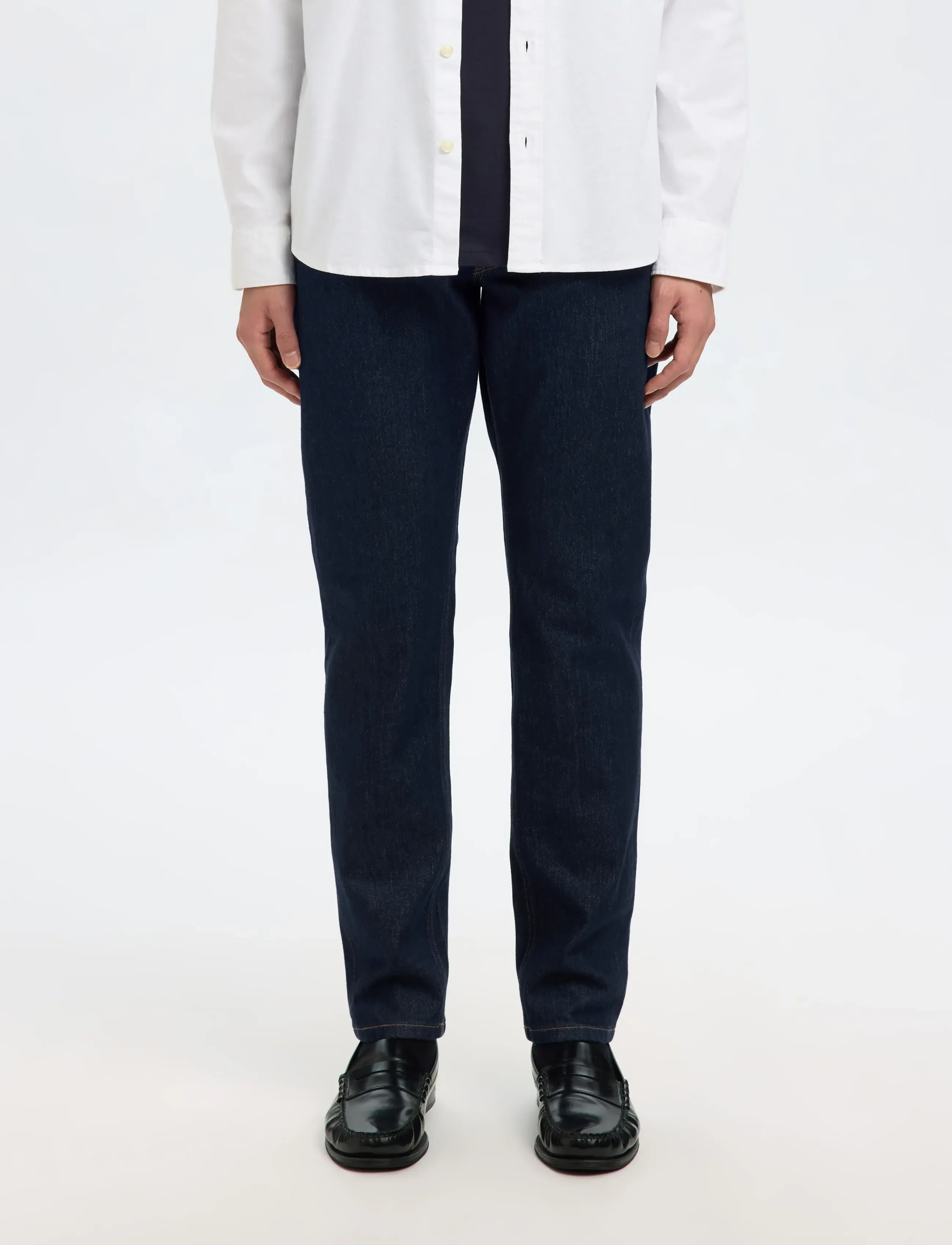 Selected SLH175-SLIM BEN KORI JEANS NOOS - Kollektionen - DARK BLUE DENIM / navy