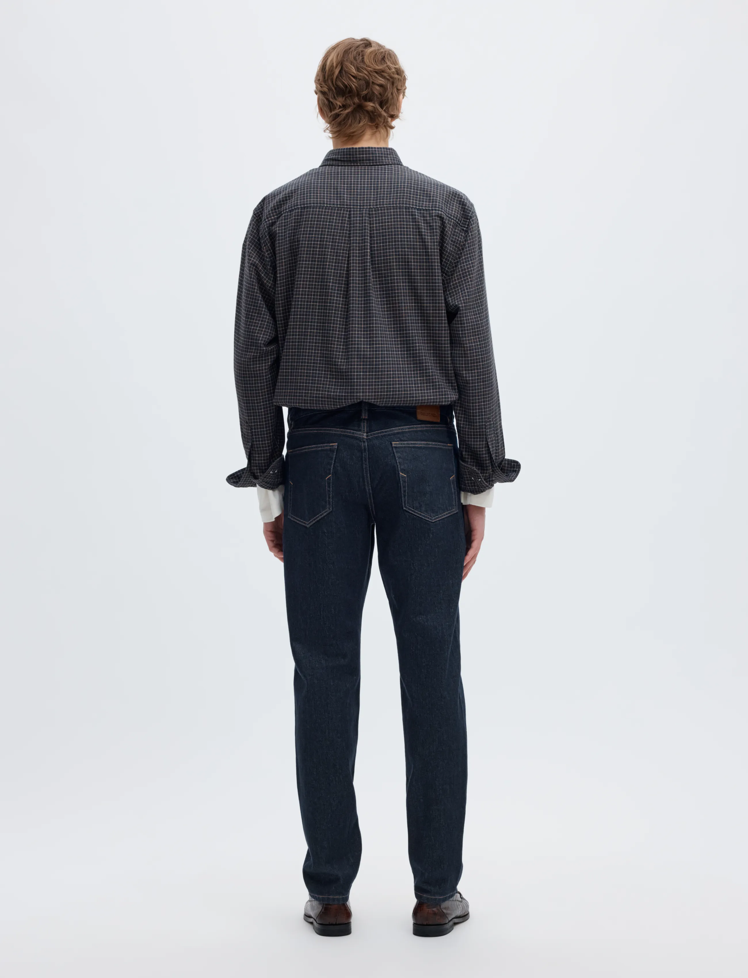 Selected - SLH175-SLIM BEN KORI JEANS NOOS - hosen & jeans - dark blue denim - 2