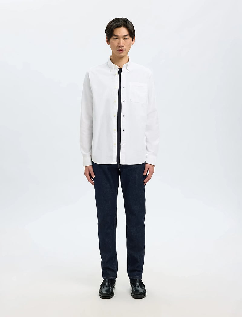 Selected - SLH175-SLIM BEN KORI JEANS NOOS - kitsad teksad - dark blue denim - 3