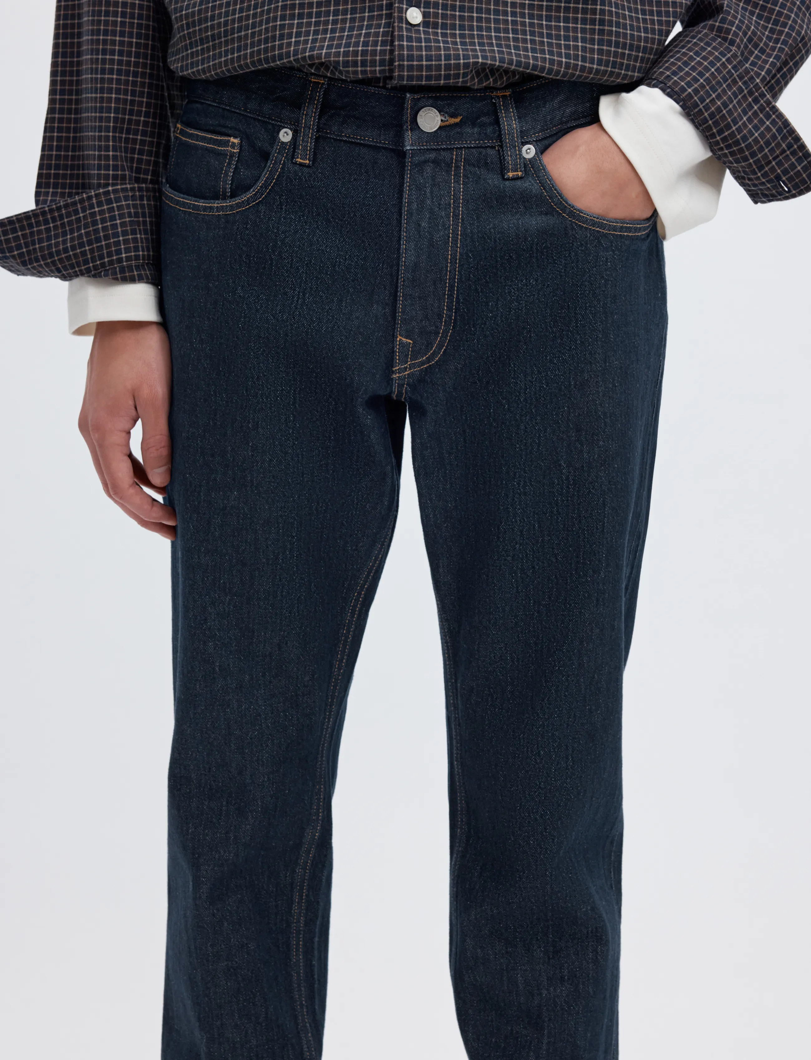 Selected - SLH175-SLIM BEN KORI JEANS NOOS - hosen & jeans - dark blue denim - 4