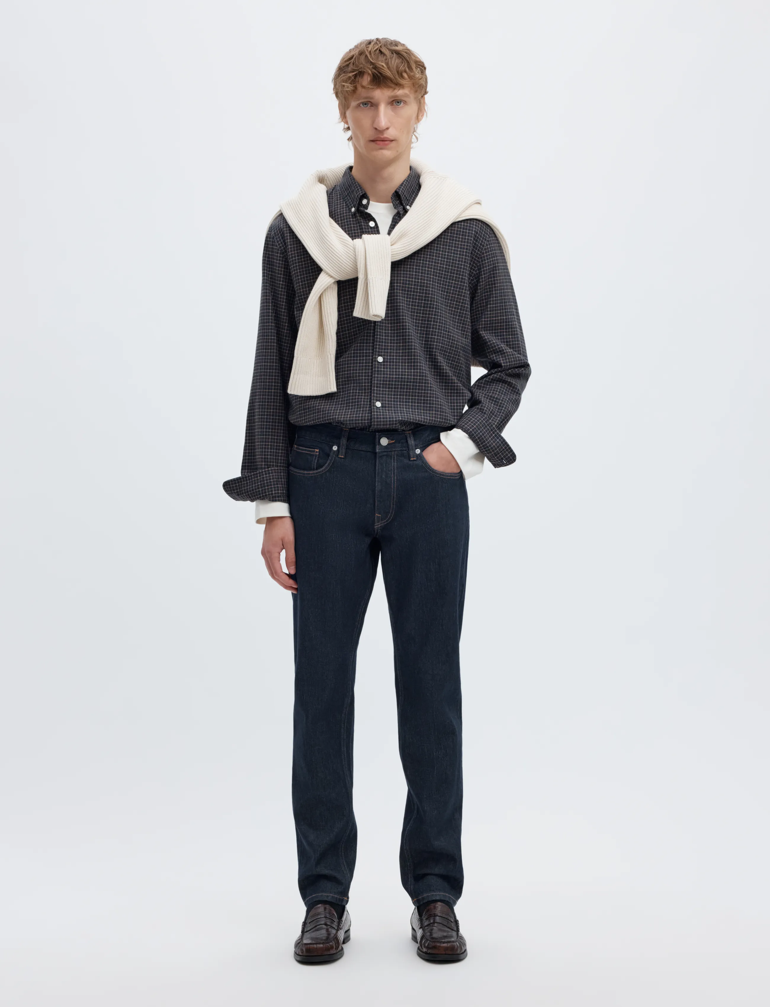Selected - SLH175-SLIM BEN KORI JEANS NOOS - hosen & jeans - dark blue denim - 5