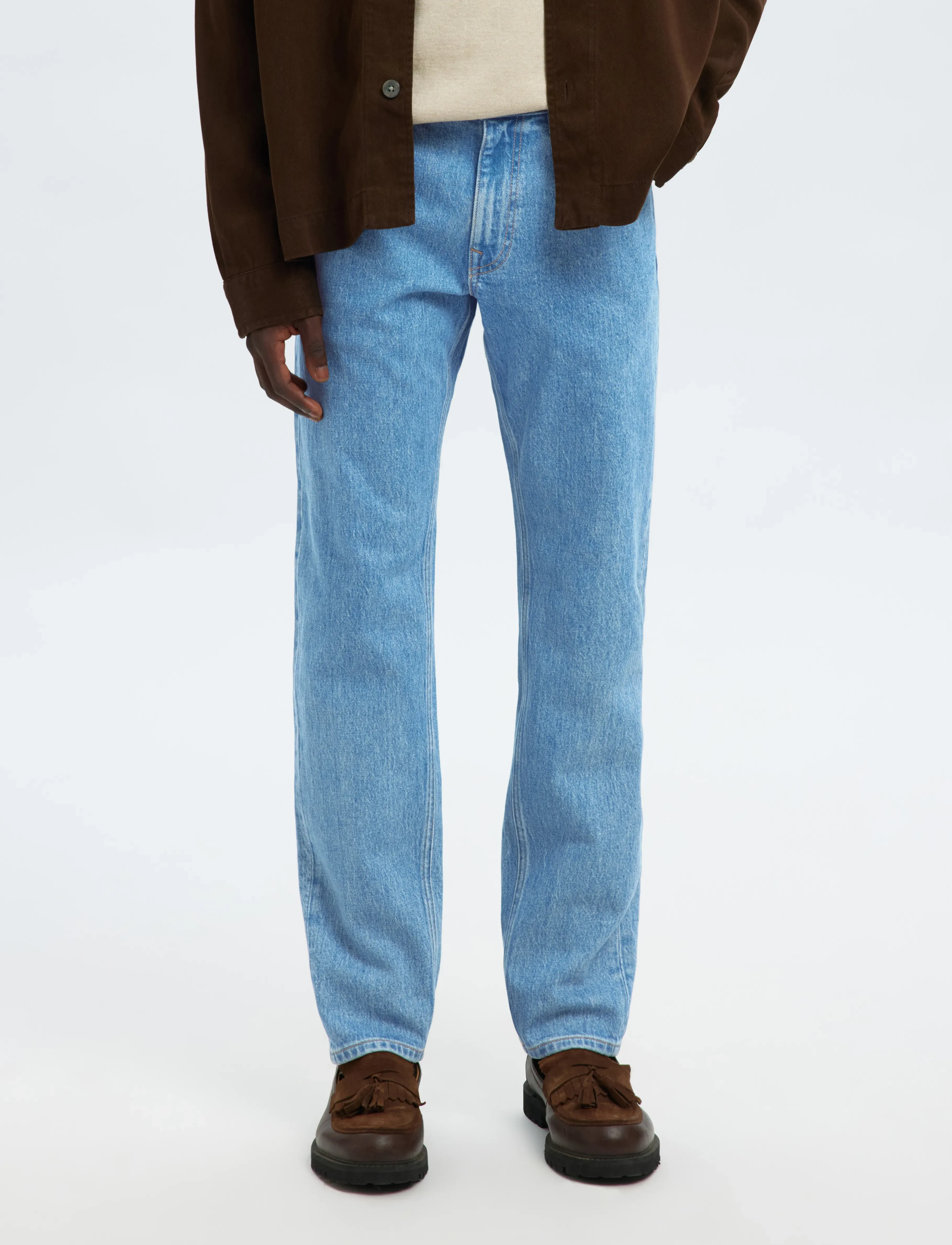 Selected SLH175-SLIM BEN KORI JEANS NOOS - Looks for less - LIGHT BLUE DENIM / blue