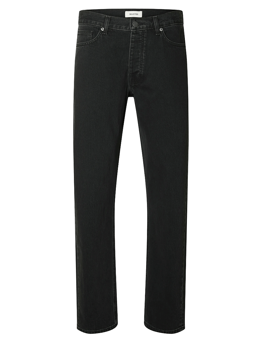 Selected - SLM190-REG TAPERED BEN KORI JEANS NOOS - schmal zulaufende jeans - black denim - 1