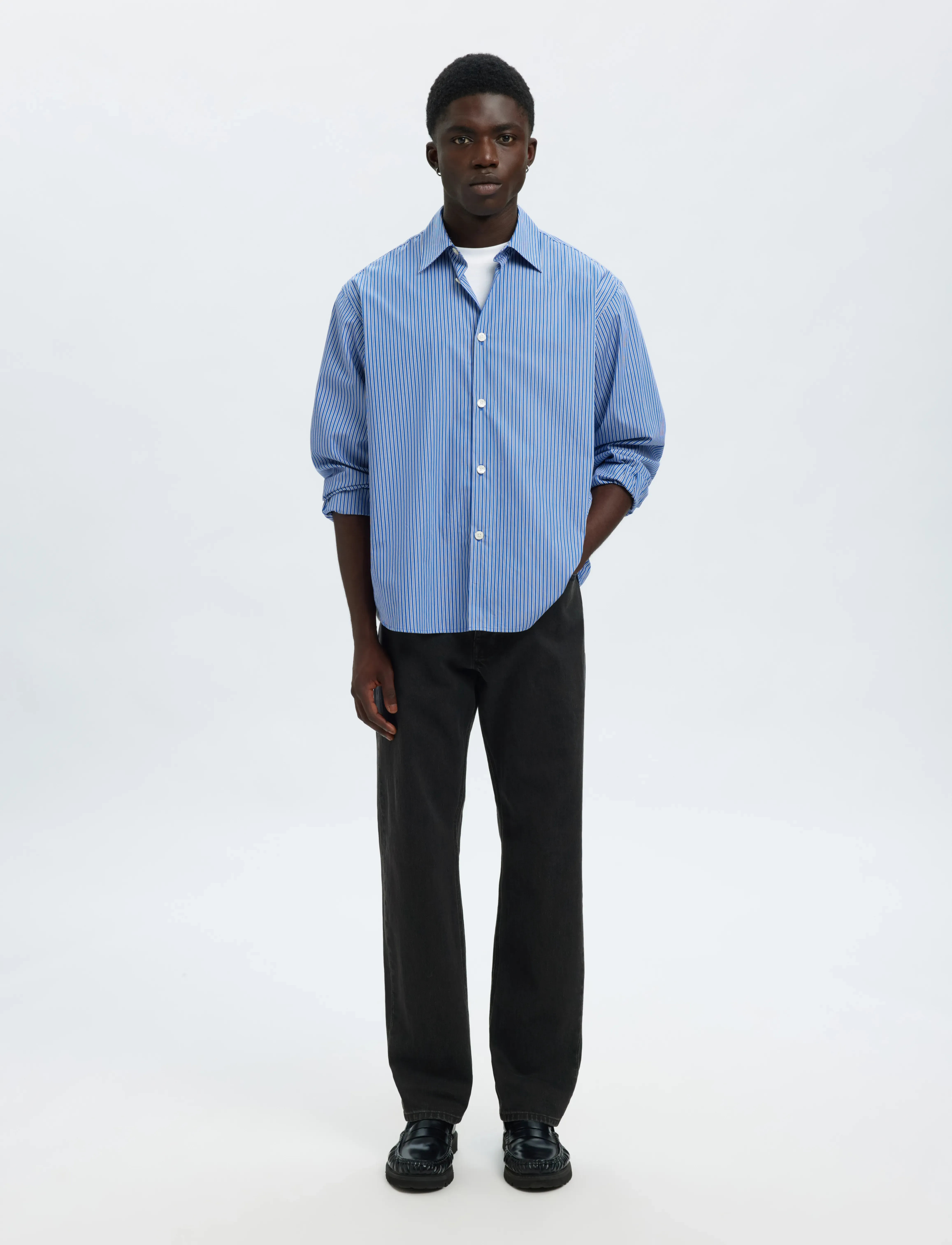 Selected SLH190-REG TAPERED BEN KORI JEANS NOOS - Jeans - BLACK DENIM / black