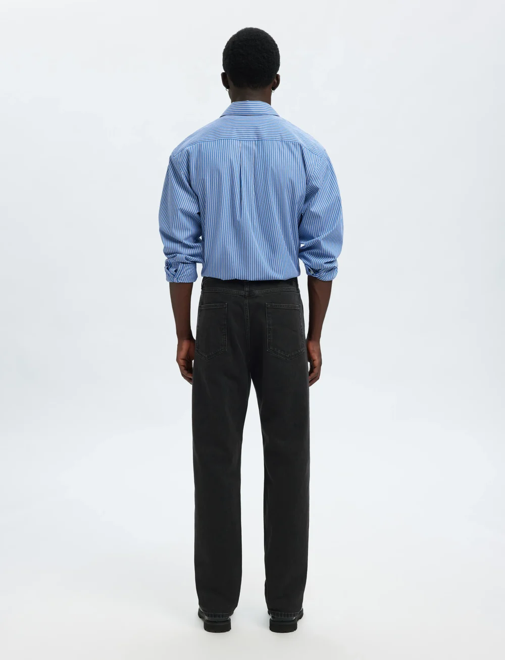 Selected - SLH190-REG TAPERED BEN KORI JEANS NOOS - tapered jeans - black denim - 2