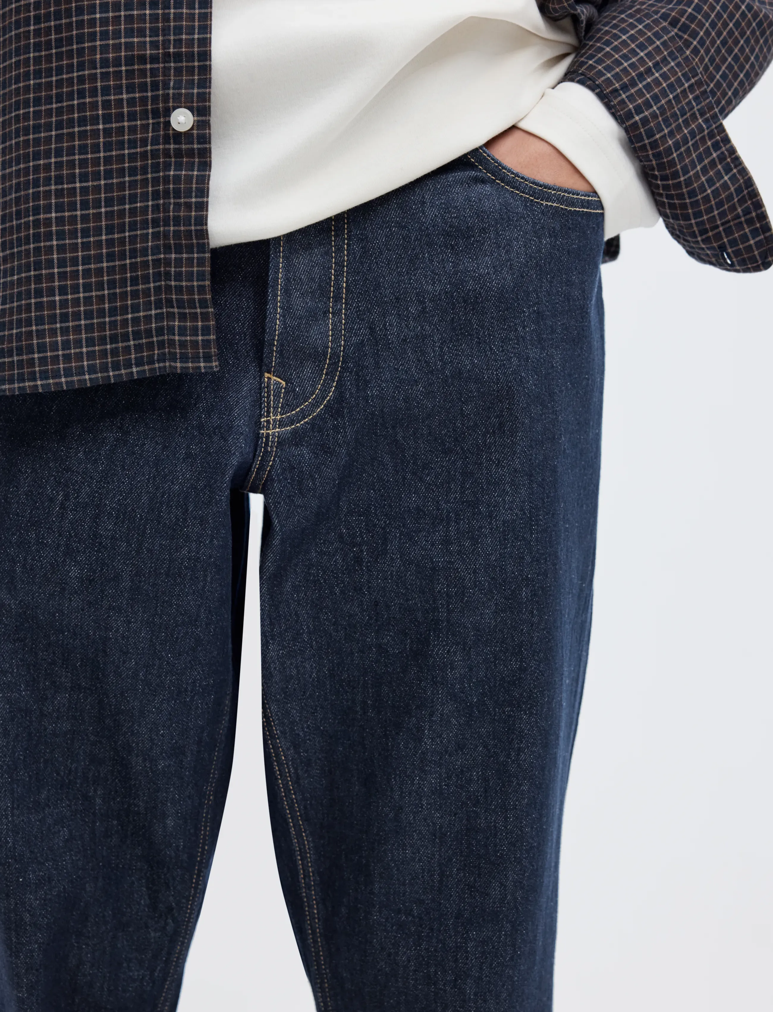 SELECTED Slm190-Reg Tapered Ben Kori Jeans Noos herr – bild 4