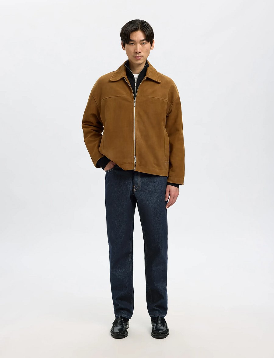 Selected - SLH190-REG TAPERED BEN KORI JEANS NOOS - schmal zulaufende jeans - dark blue denim - 4